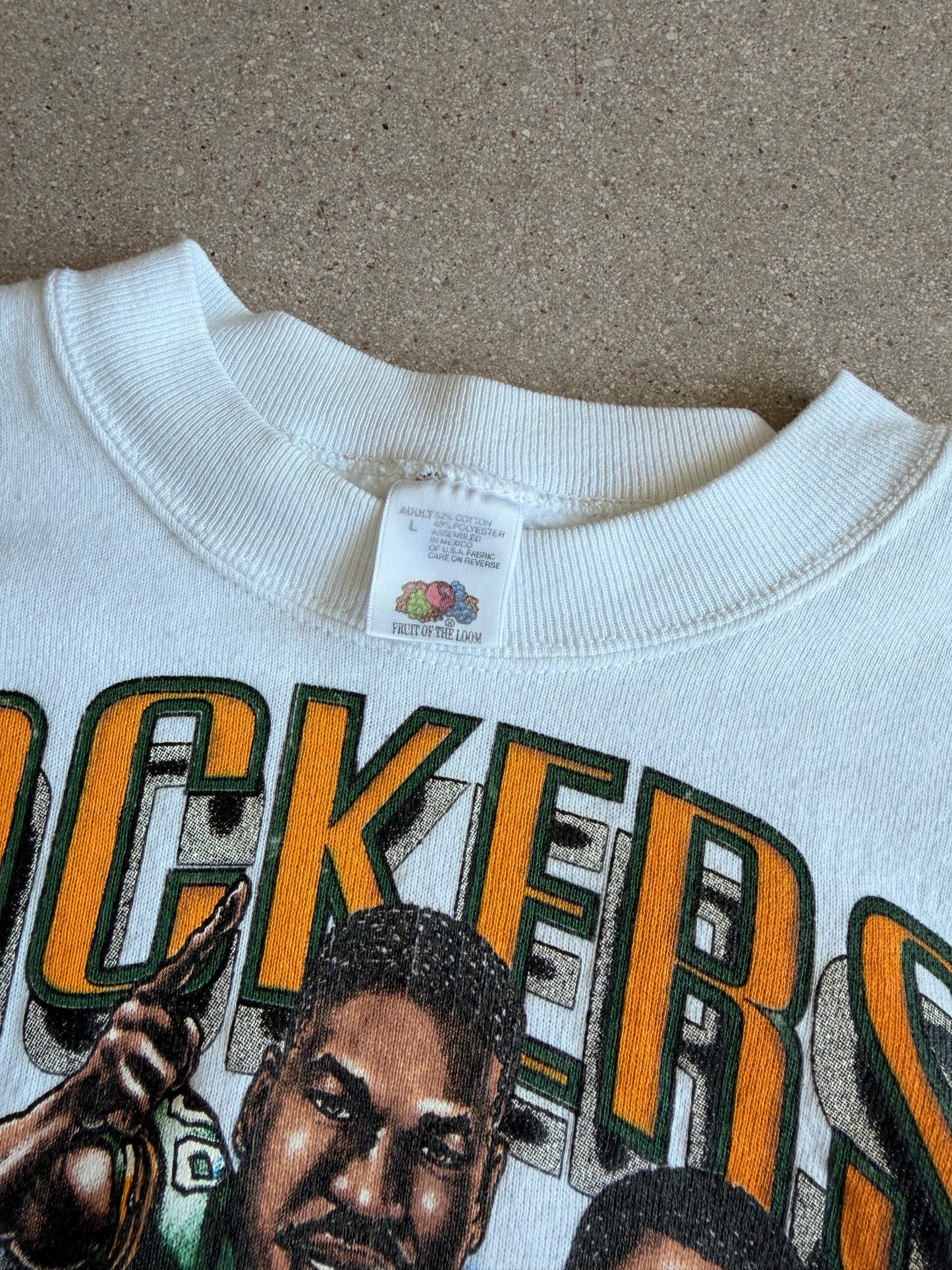 Vintage Packers 1995 NFC Champions Caricature Crewneck - L