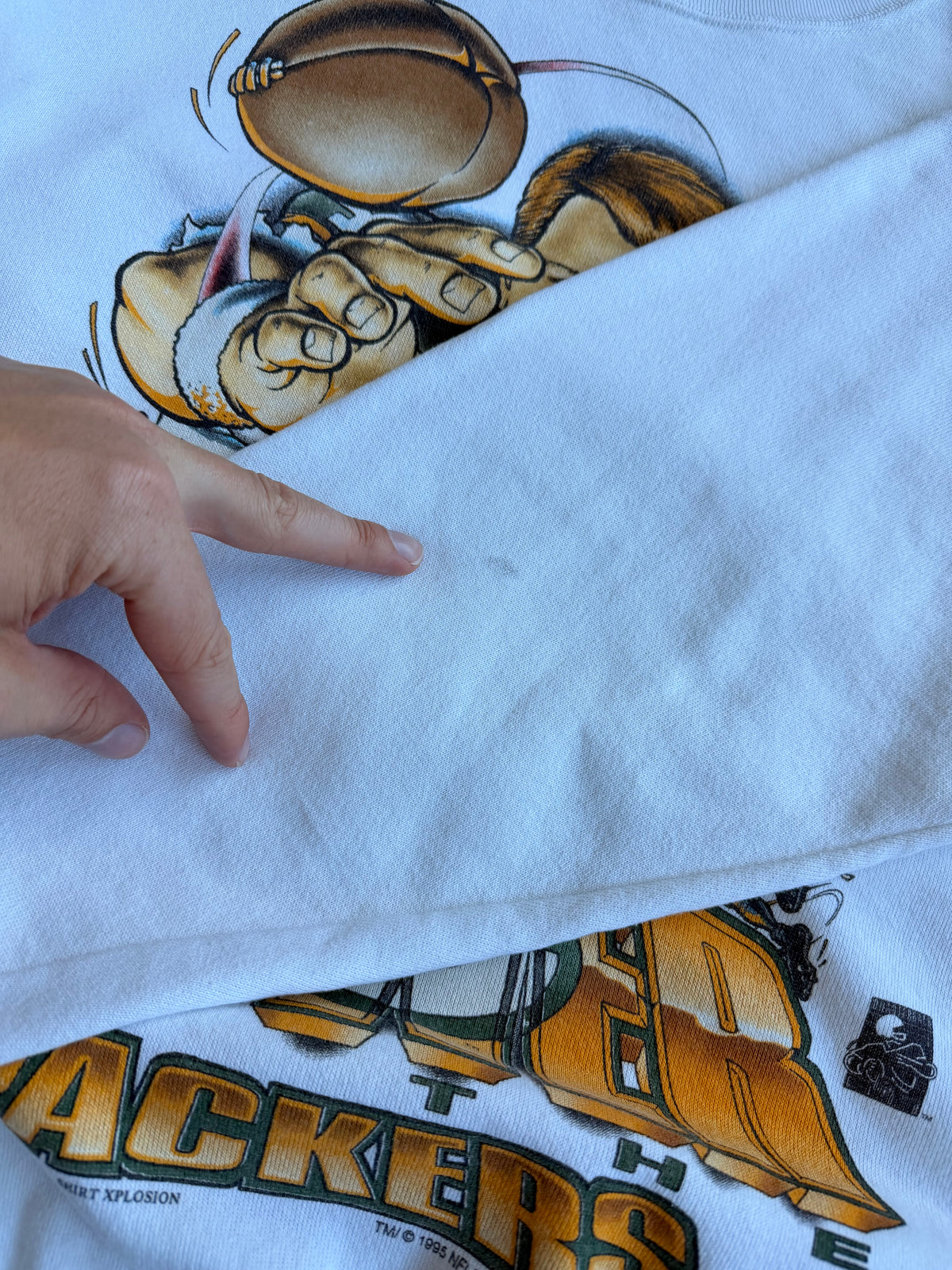 Vintage Brett Farve Caricature Crewneck - XL