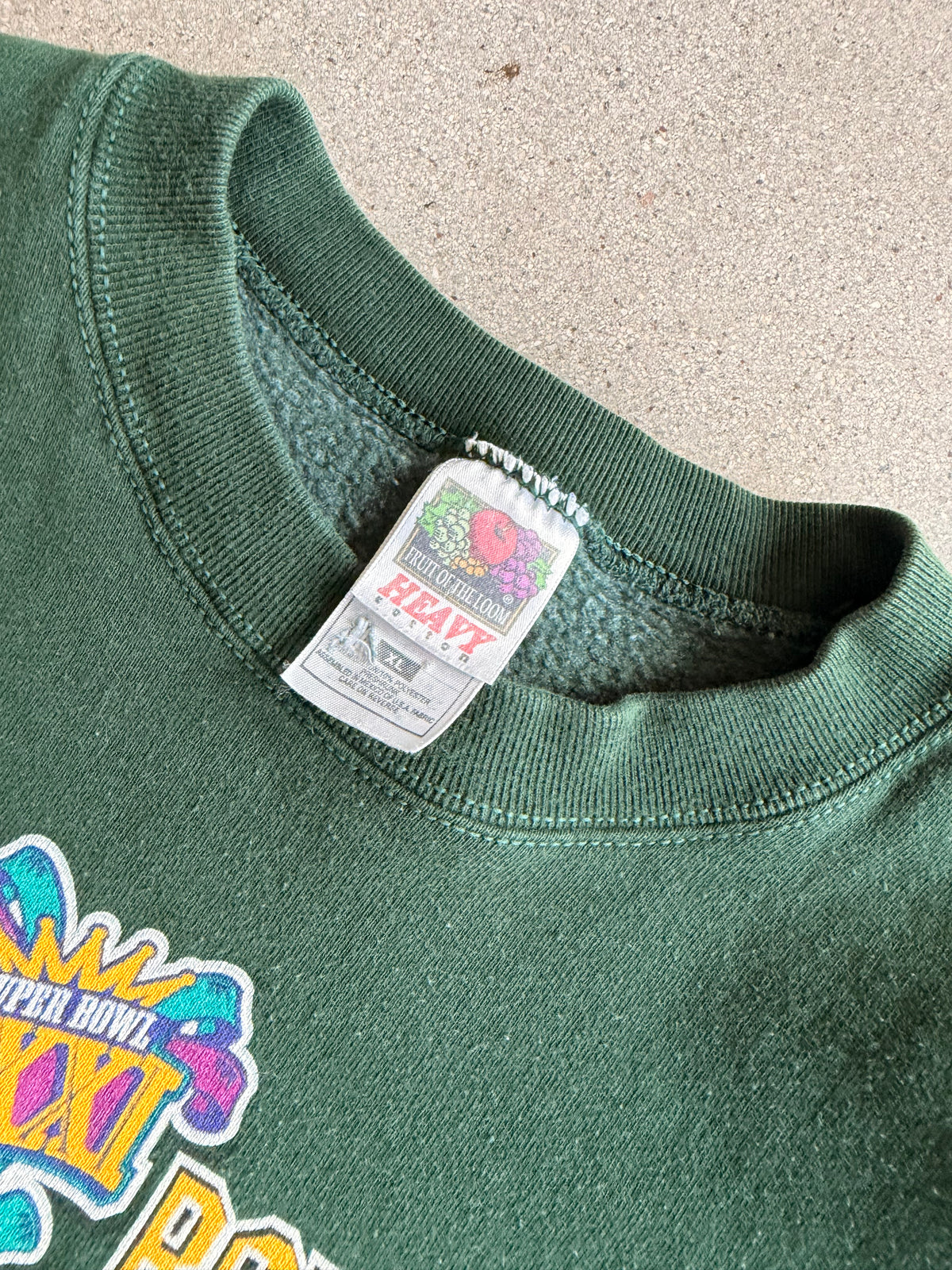 Vintage Packers Super Bowl 31 Champions Heavyweight Crewneck - XL