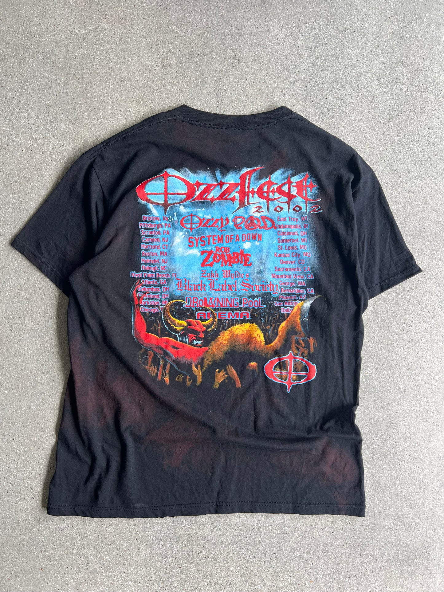 Vintage Ozzfest 2002 Concert Tee - XL