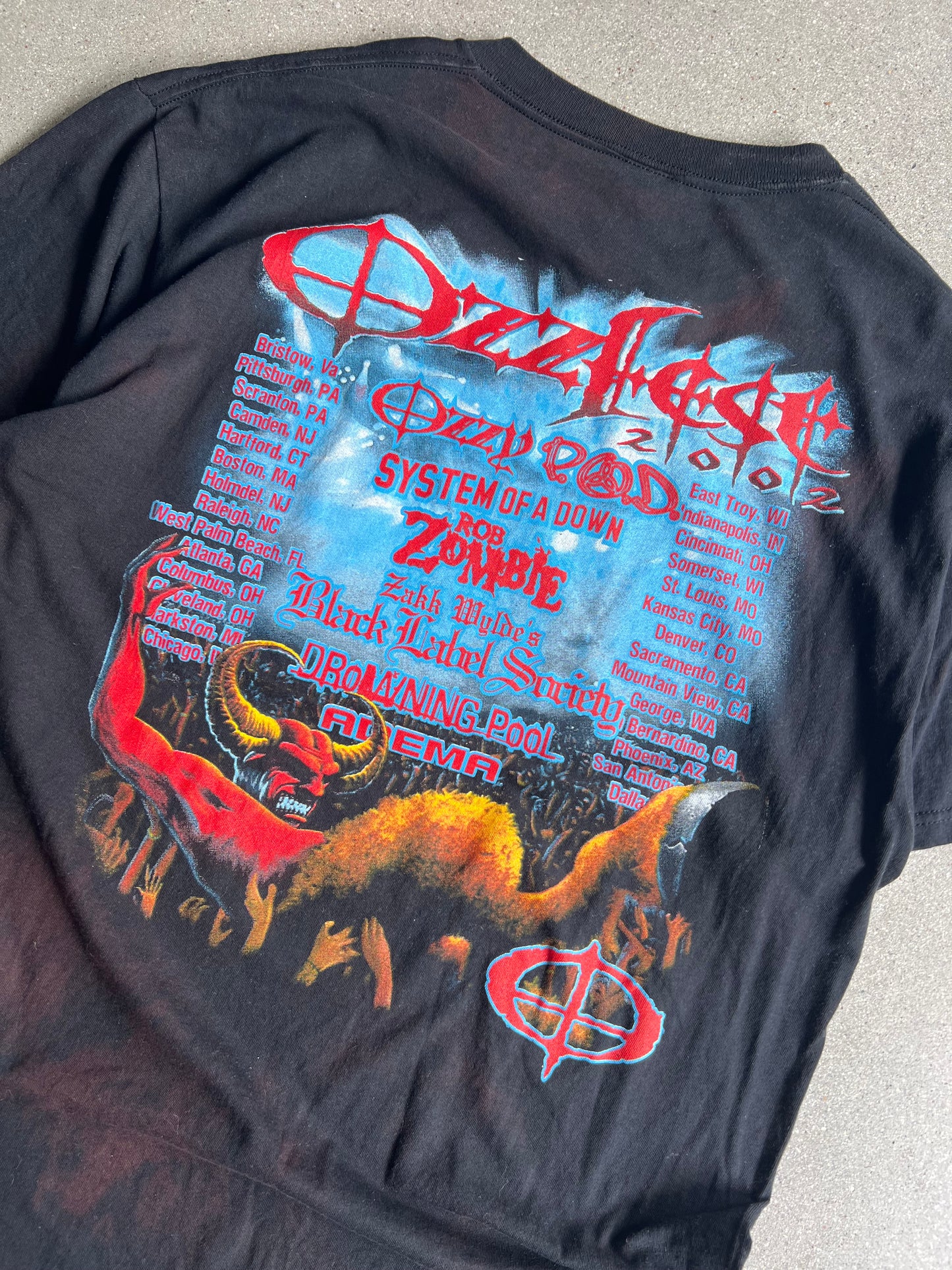 Vintage Ozzfest 2002 Concert Tee - XL