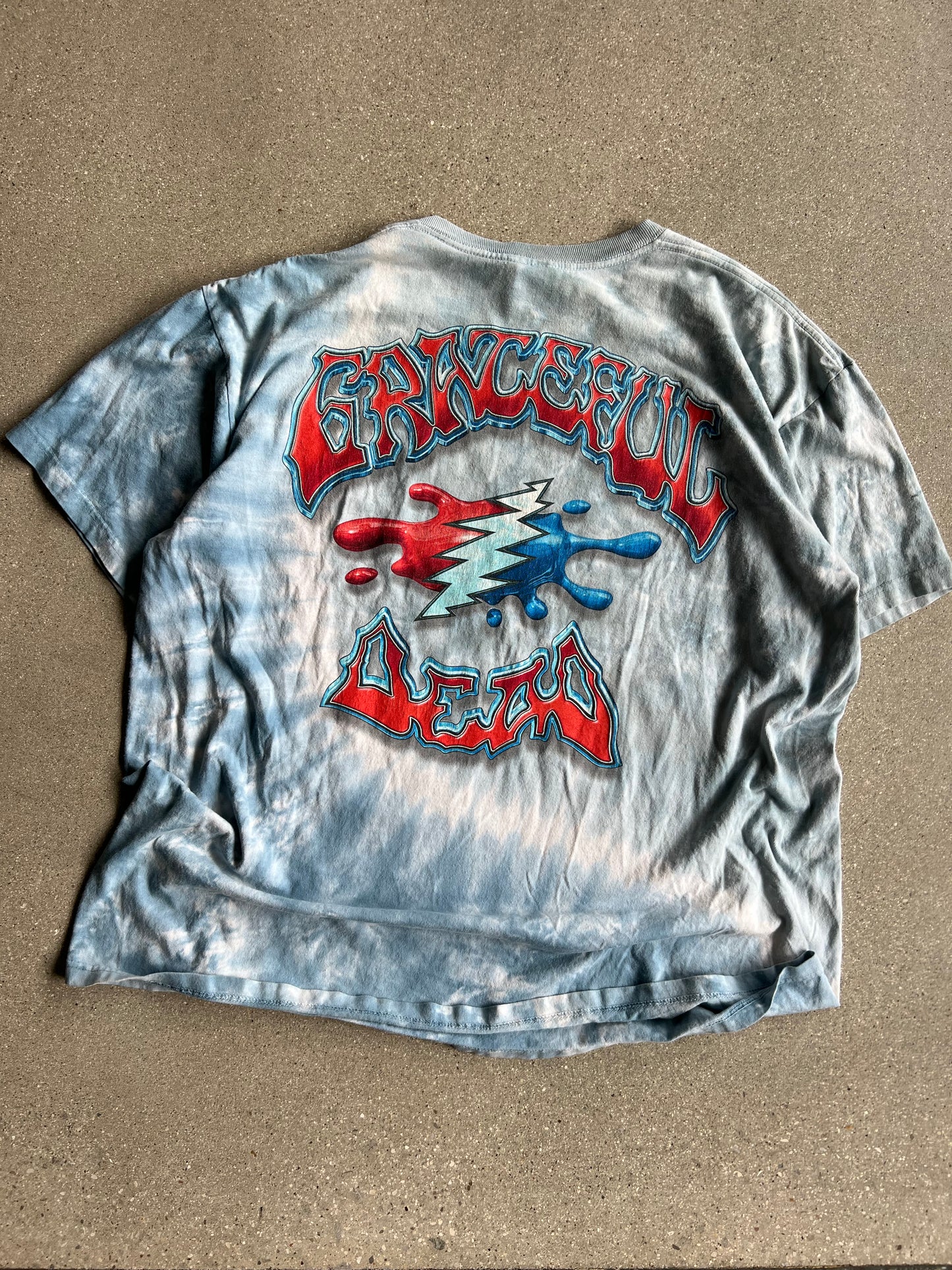 Vintage Greatful Dead Melt Tie Dye Tee - XL