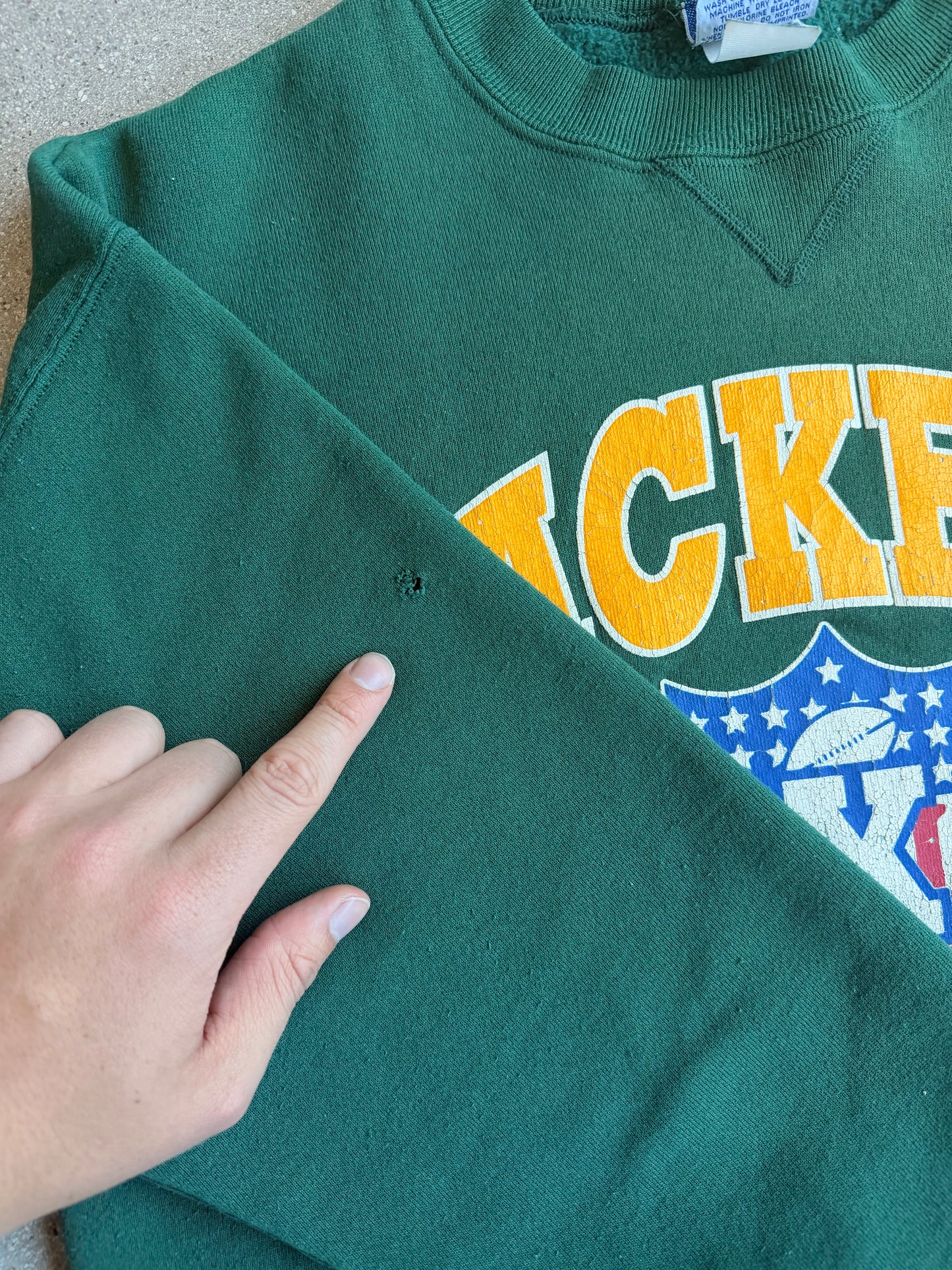 Vintage Packers Team Issue NFL Crewneck - L