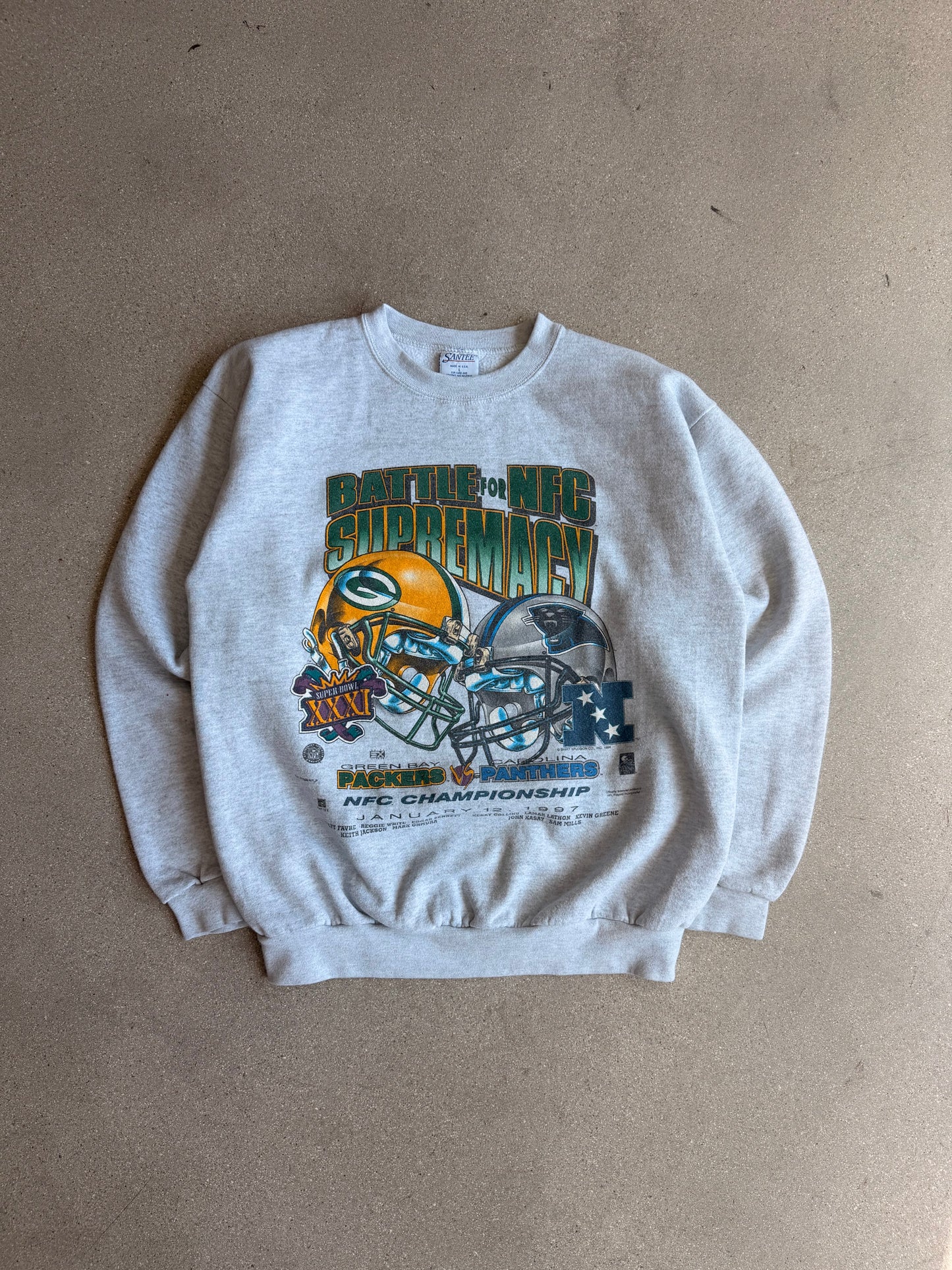 Vintage Packers 1997 NFC Championship Crewneck - L