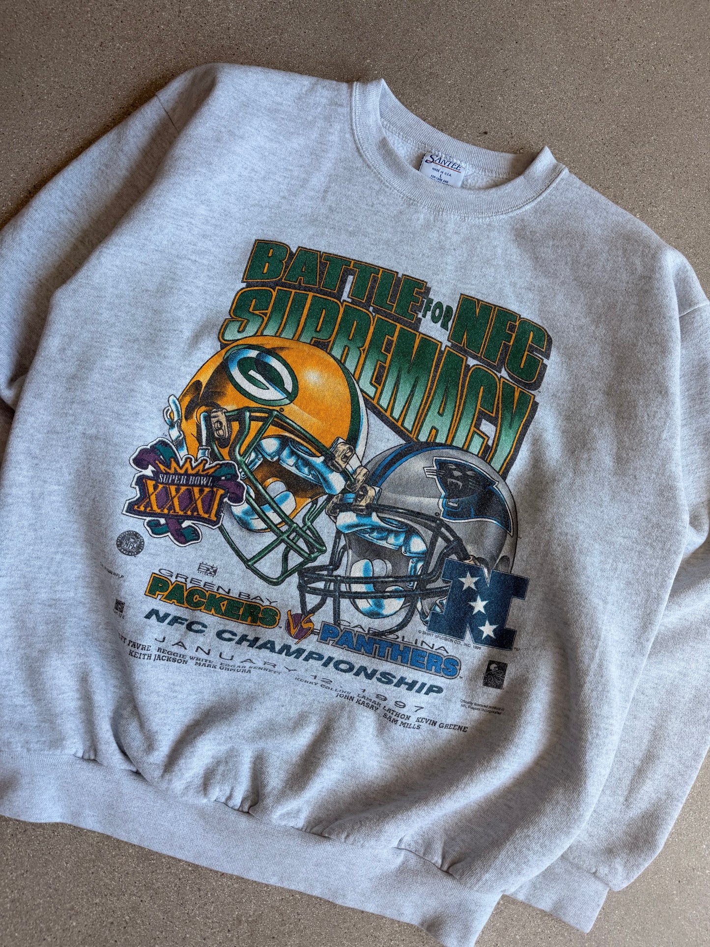 Vintage Packers 1997 NFC Championship Crewneck - L