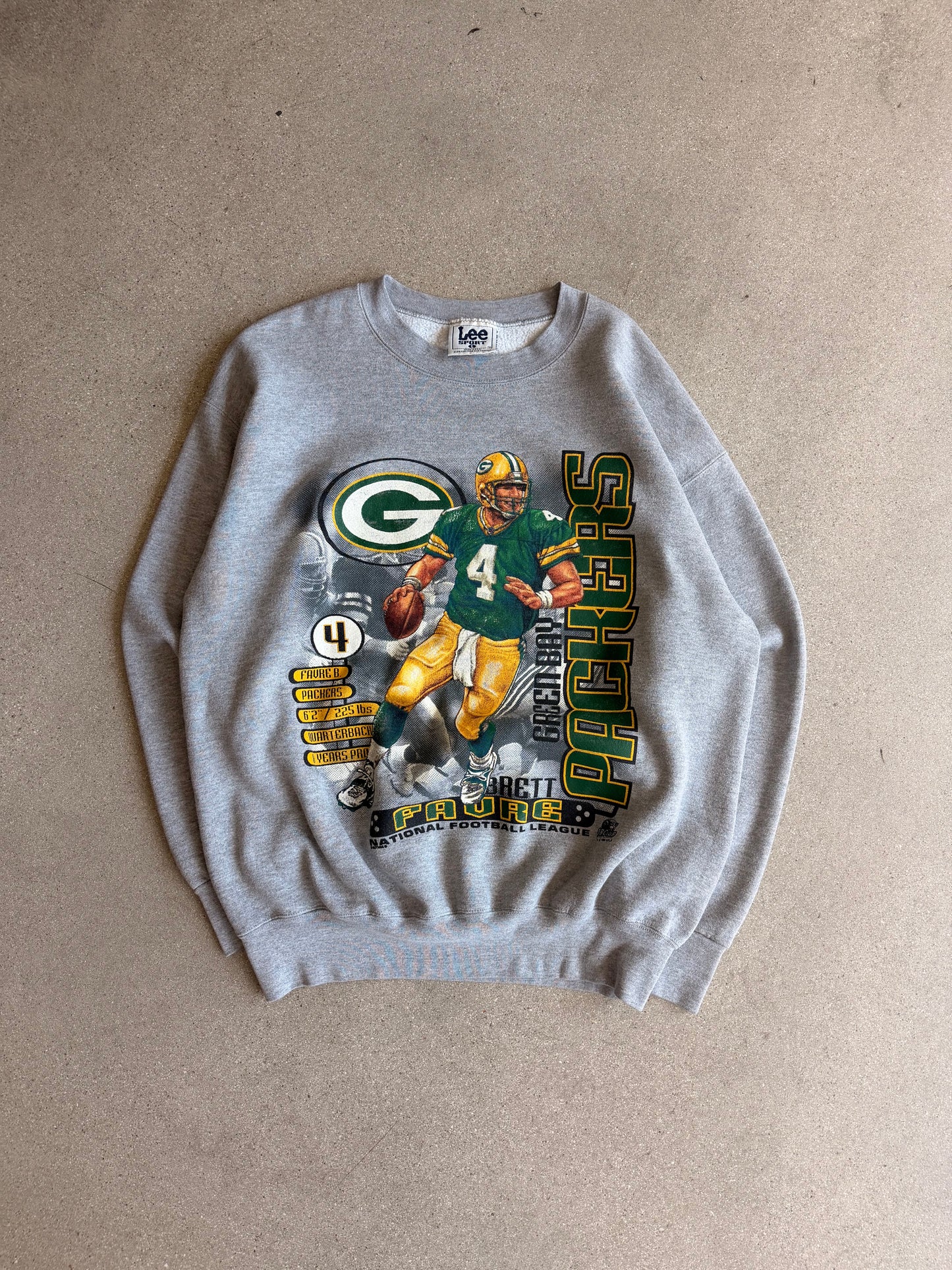Vintage Packers 90's Brett Farve Crewneck - L