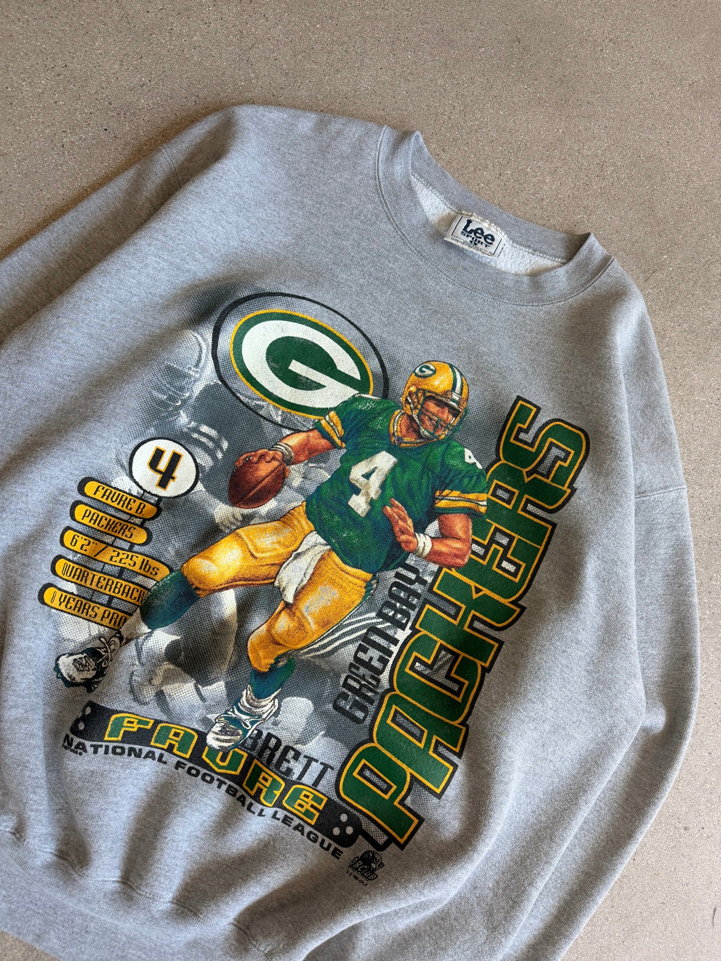 Vintage Packers 90's Brett Farve Crewneck - L