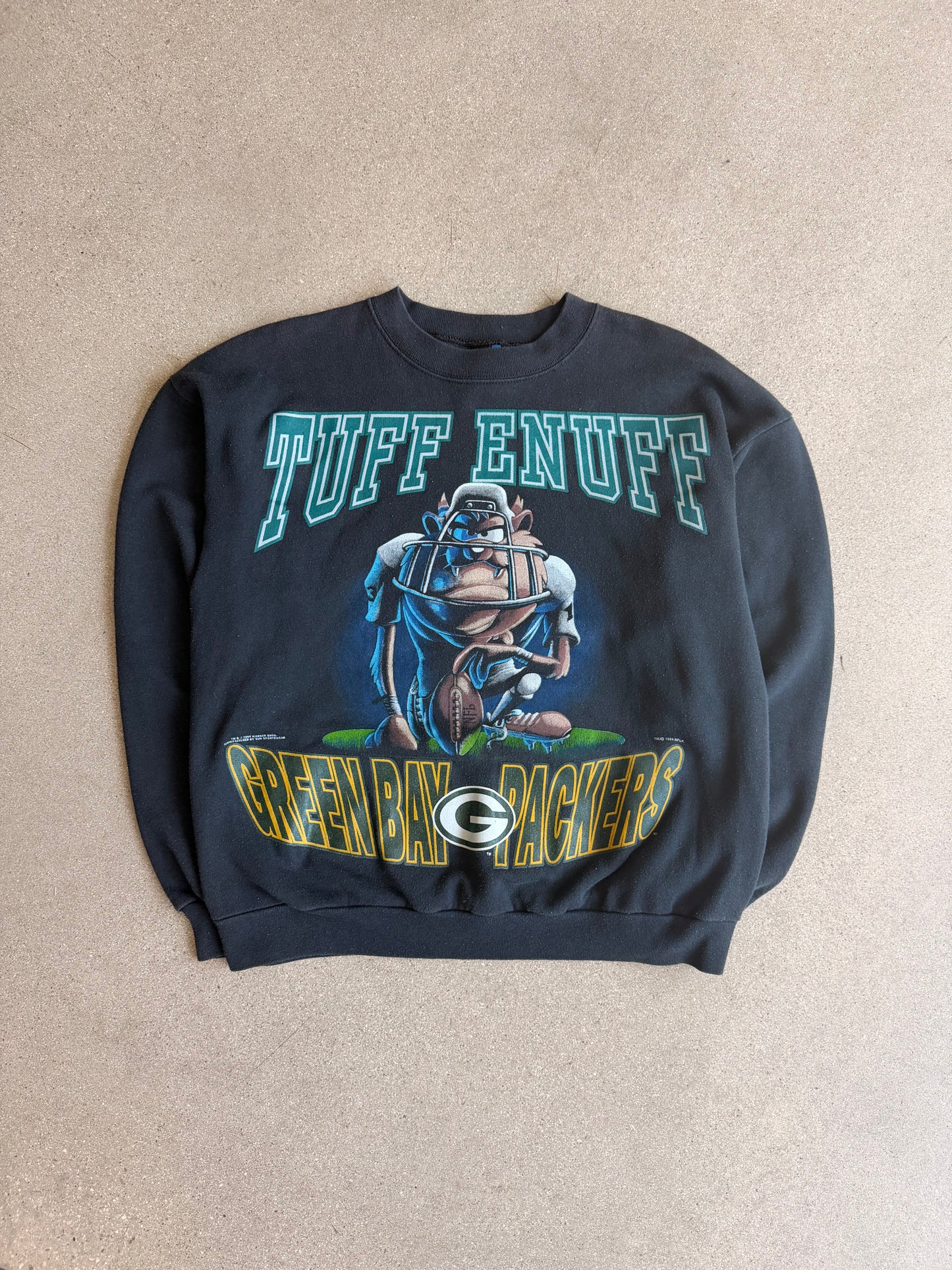 Vintage Packers 1994 "Tuff Enuff" Taz Crewneck - L