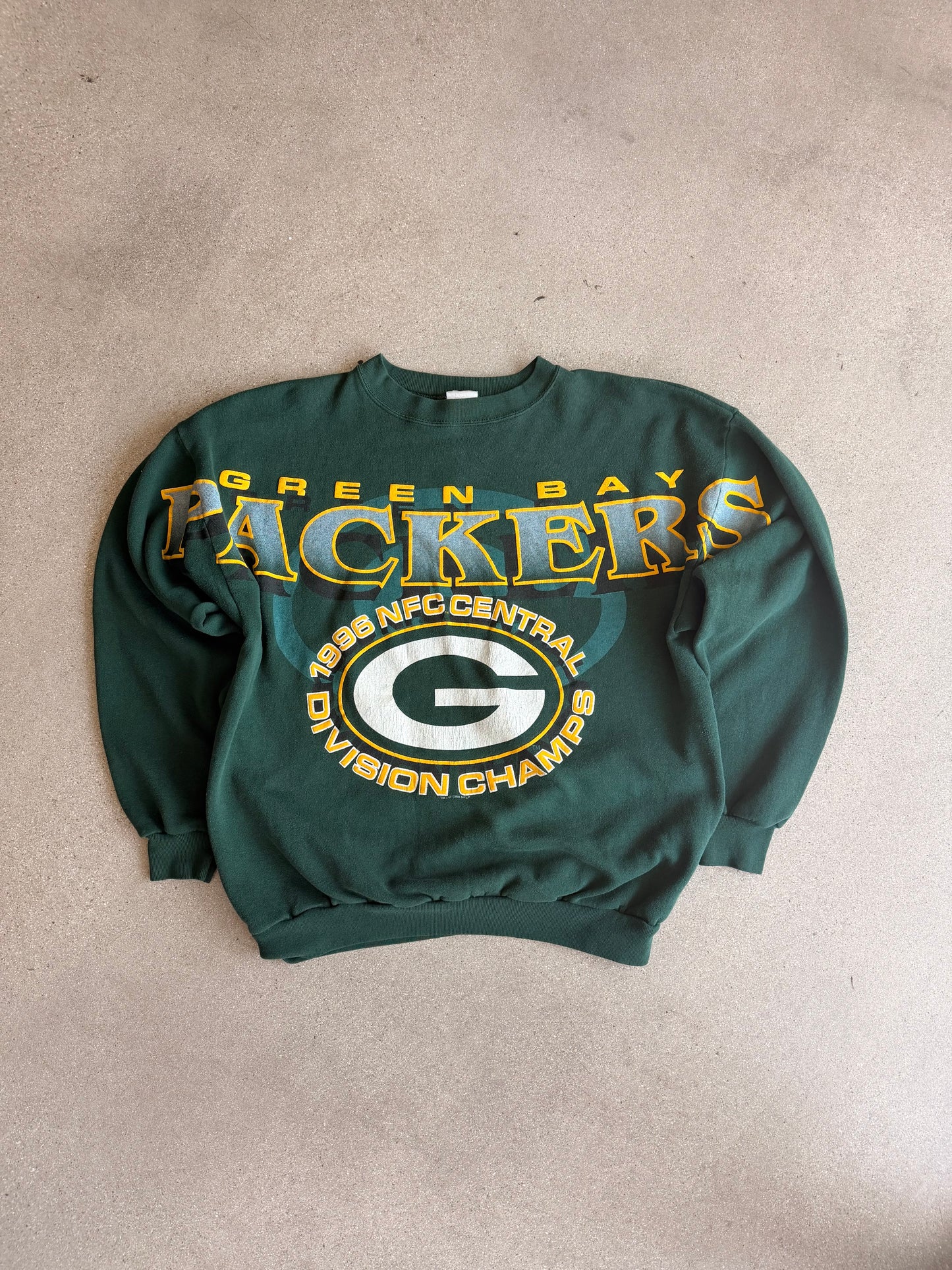 Vintage Packers NFC Champions Spellout Crewneck - XL