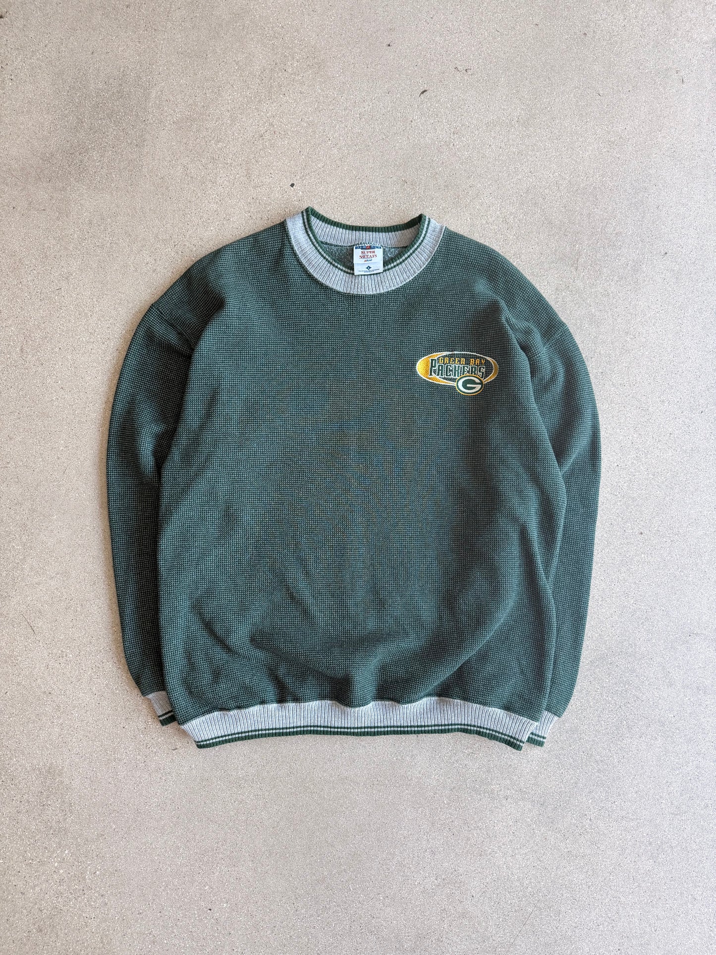 Vintage Packers Embroidered Crewneck - L