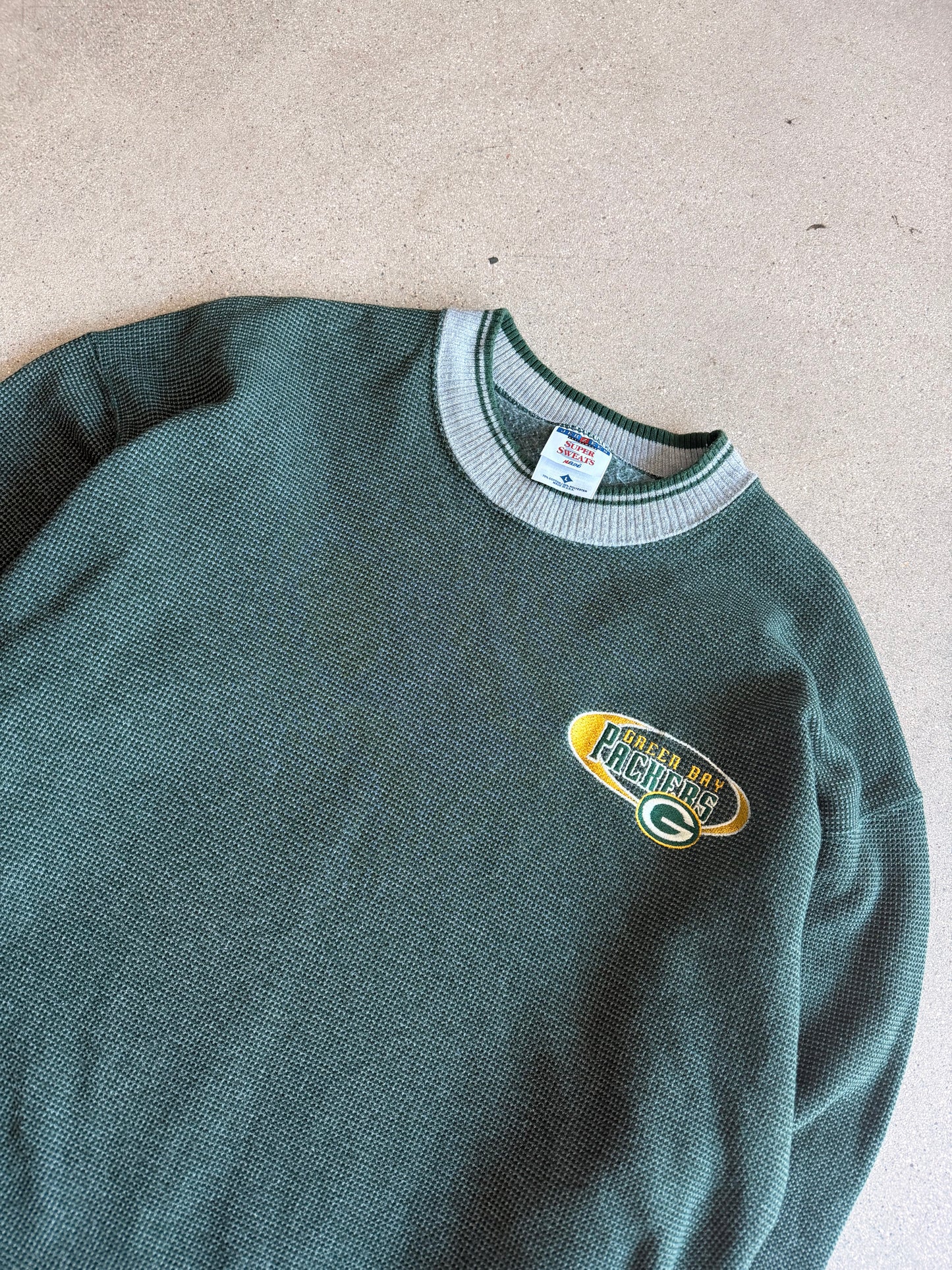 Vintage Packers Embroidered Crewneck - L
