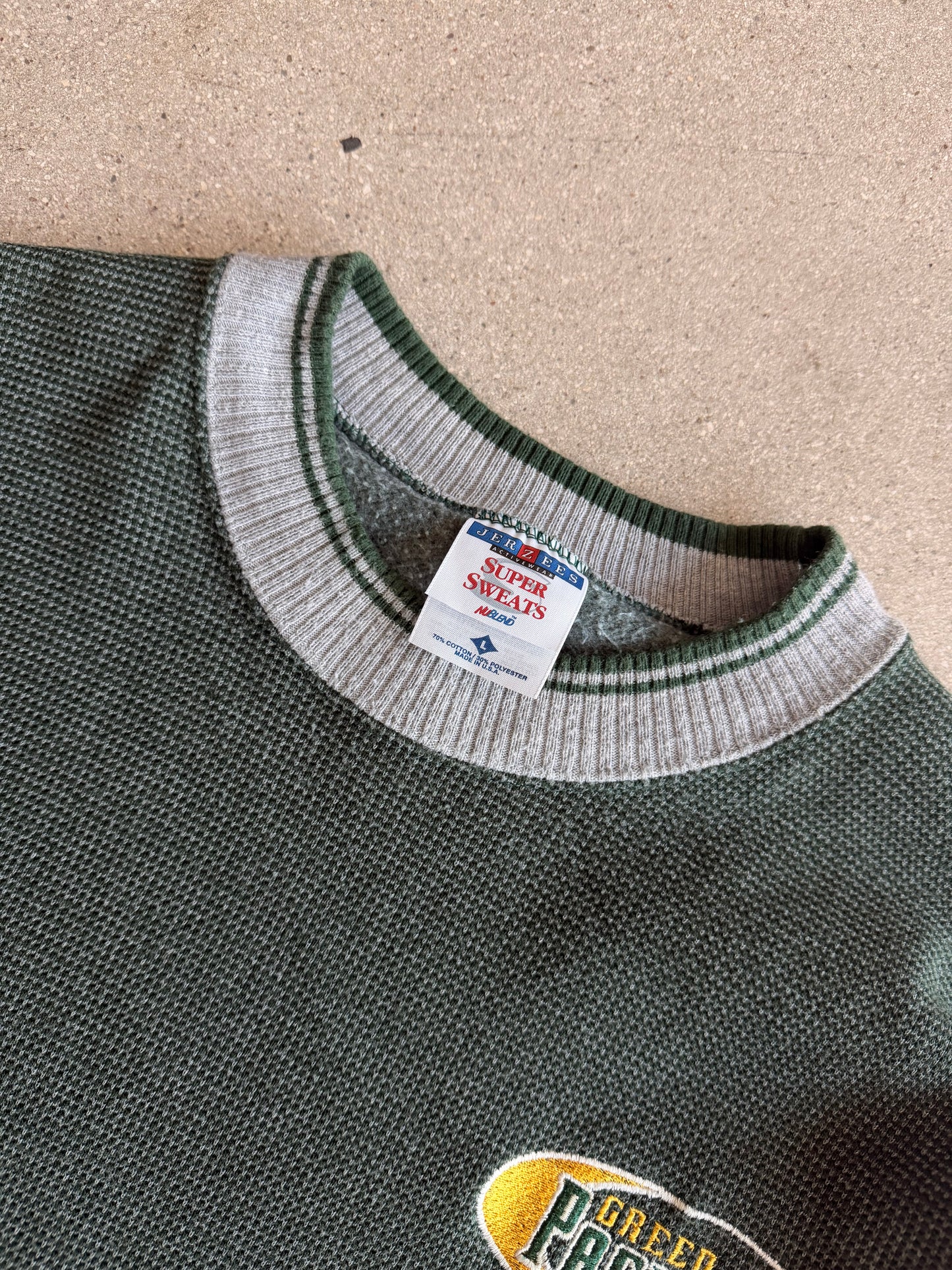 Vintage Packers Embroidered Crewneck - L