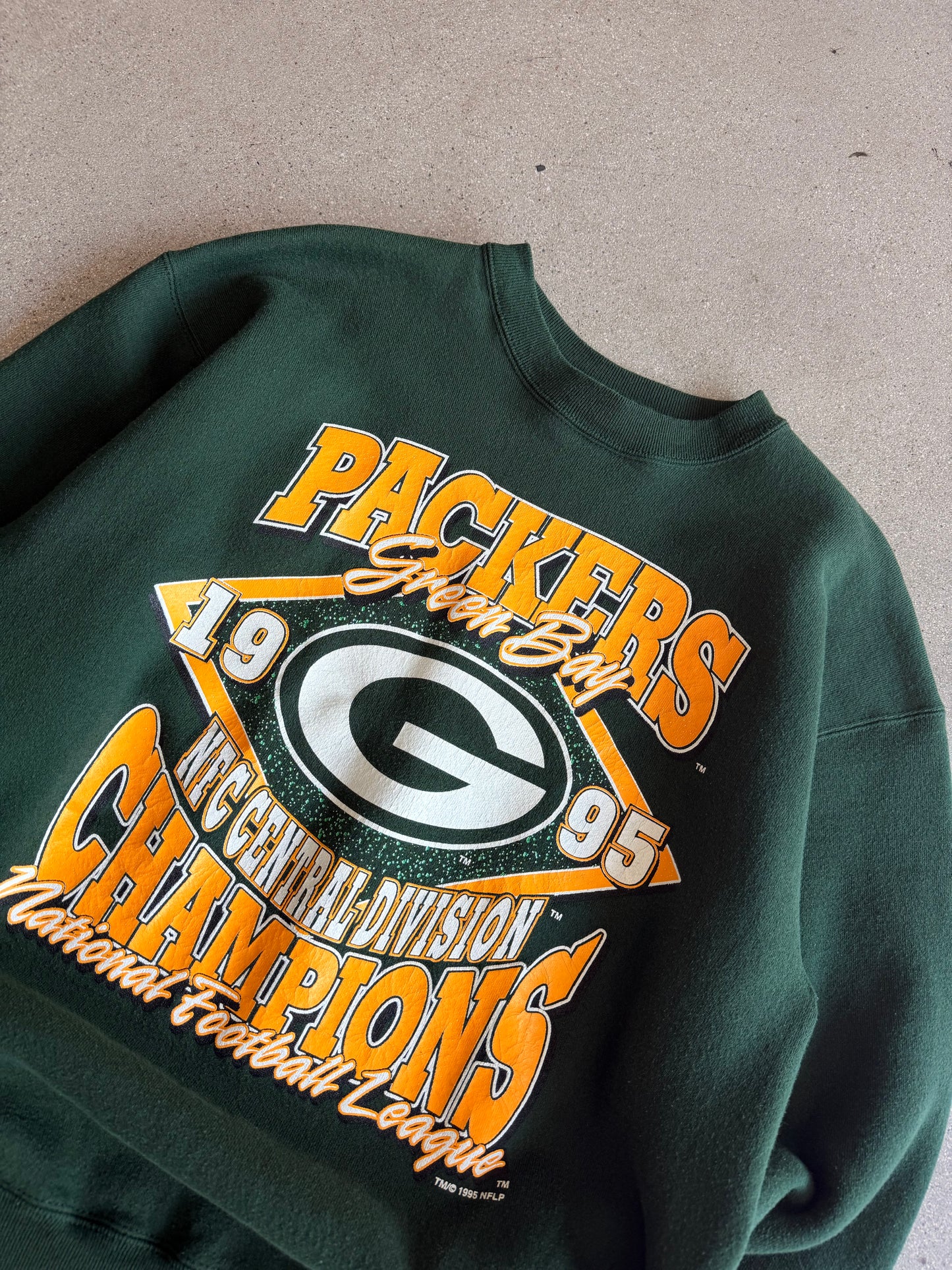 Vintage Packers 1995 NFC Championship Crewneck - L