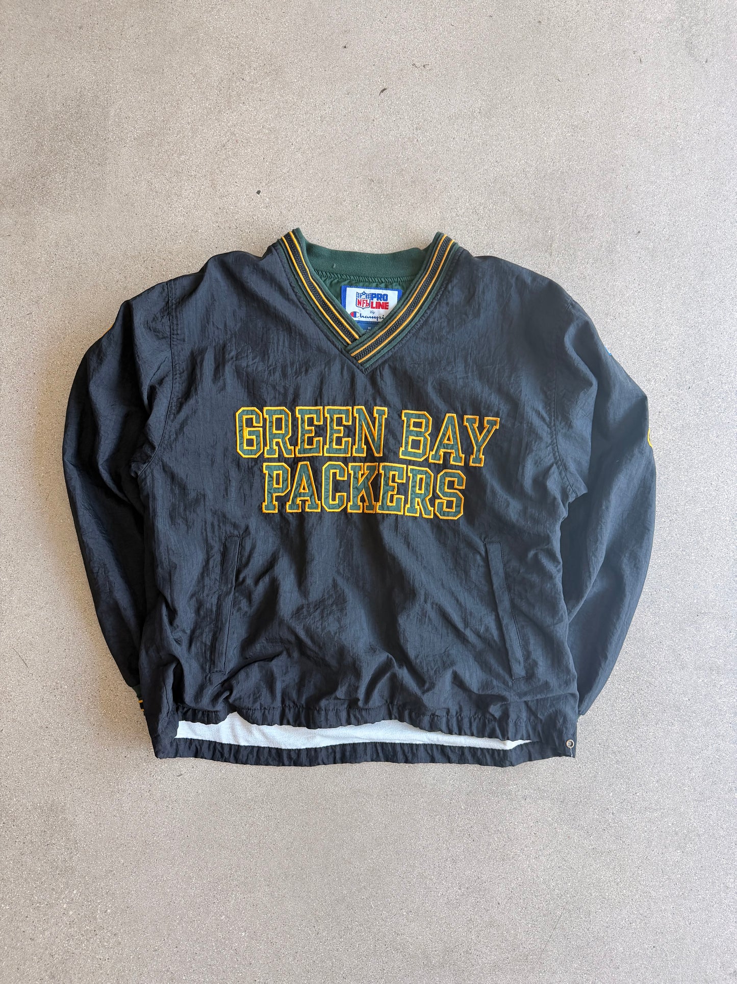 Vintage Green Bay Packers Windbreaker - L