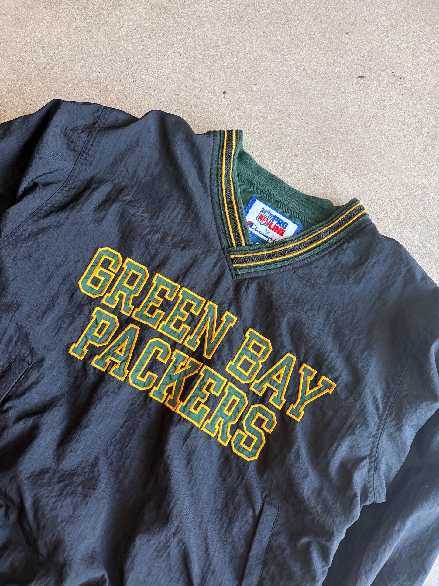 Vintage Green Bay Packers Windbreaker - L