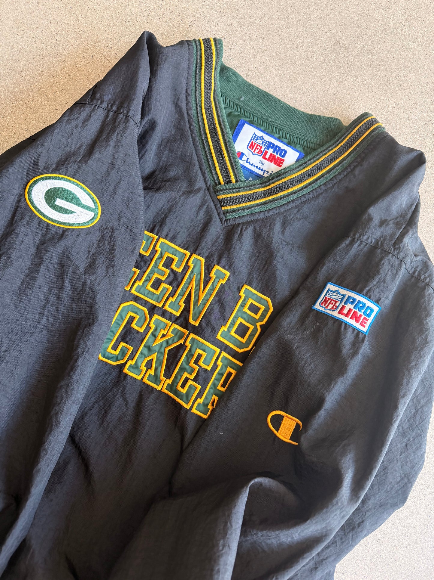 Vintage Green Bay Packers Windbreaker - L