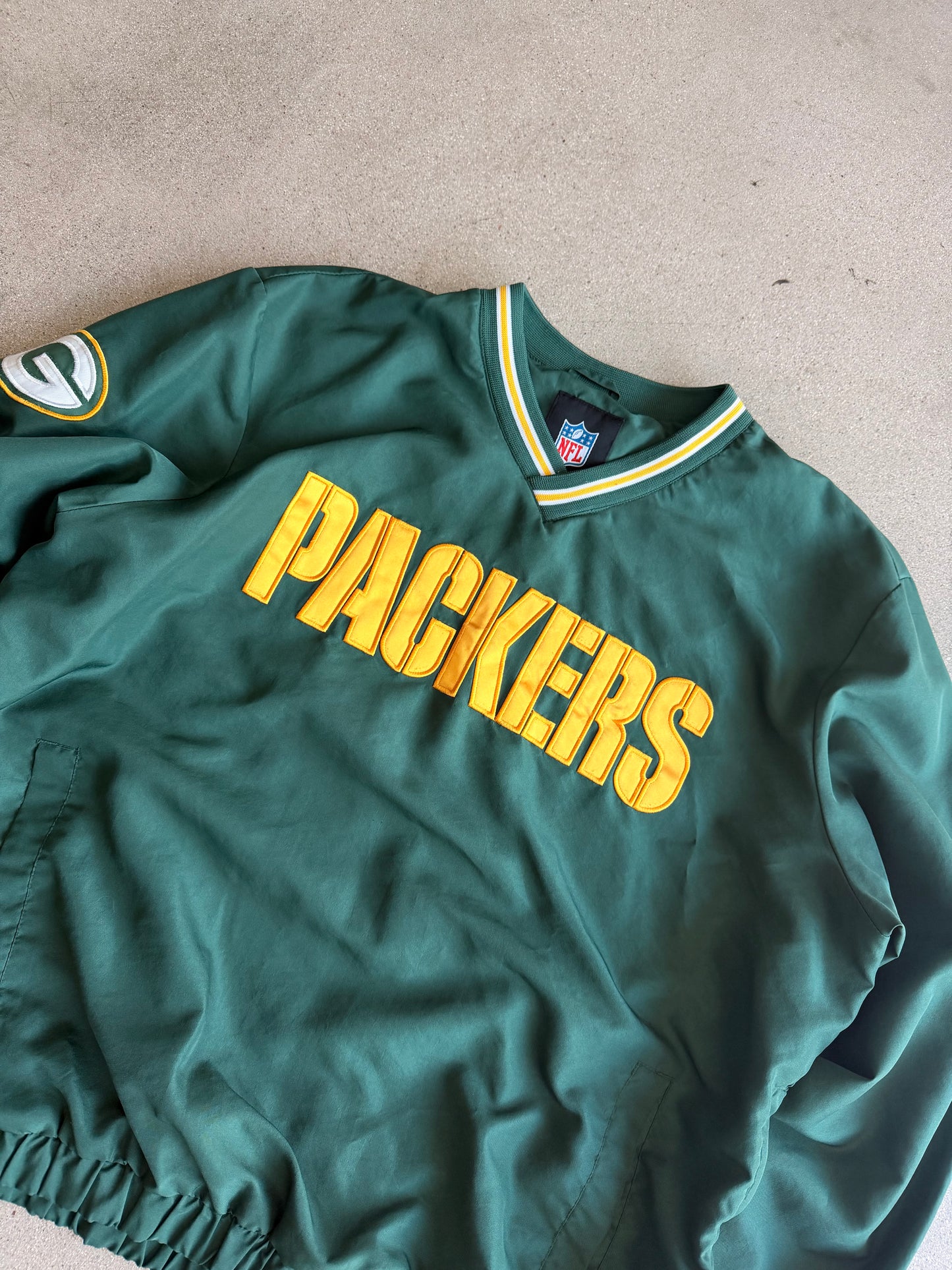 Vintage Packers Windbreaker - L
