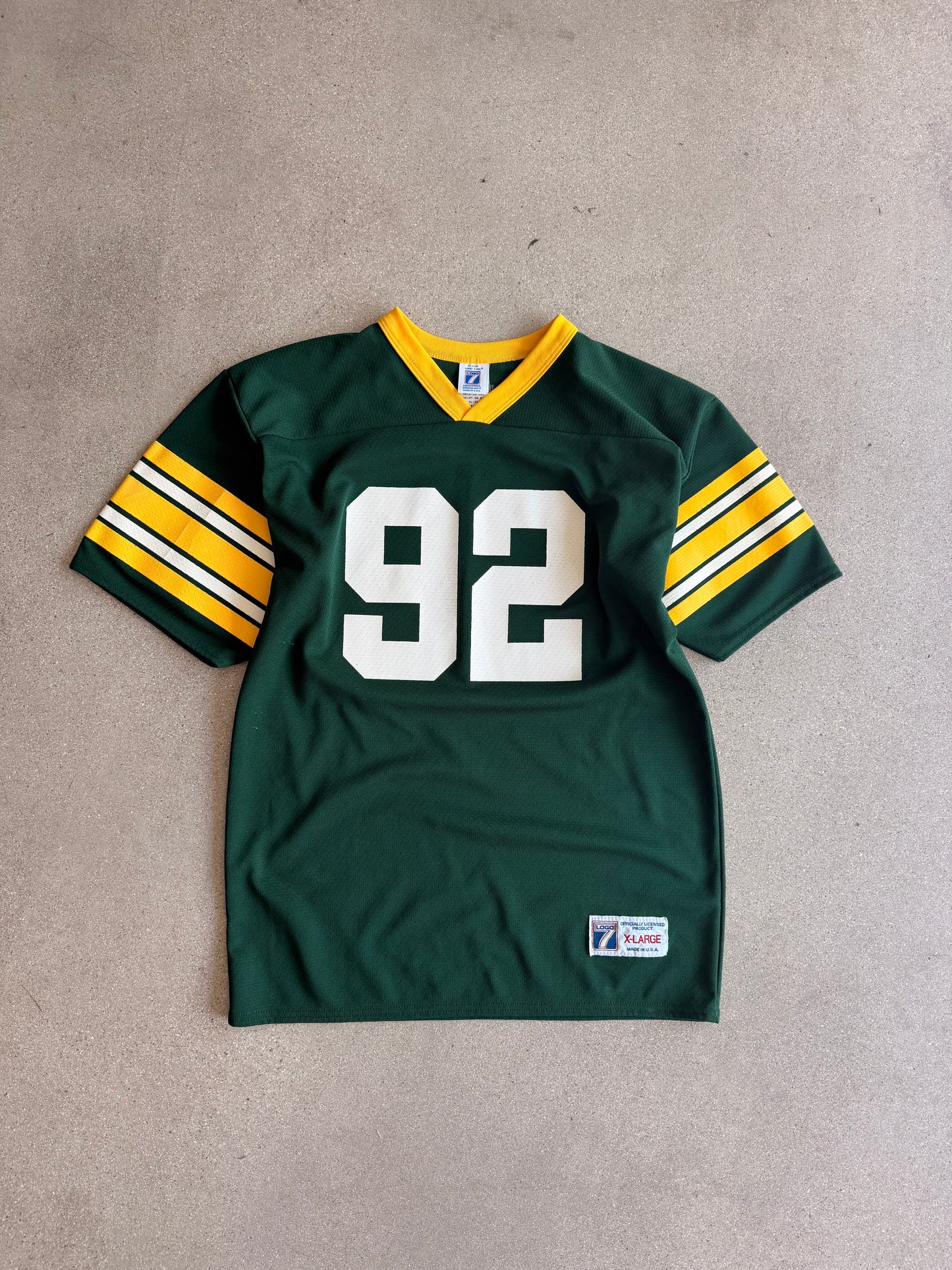 Vintage Packers Reggie White Logo 7 Jersey - XL