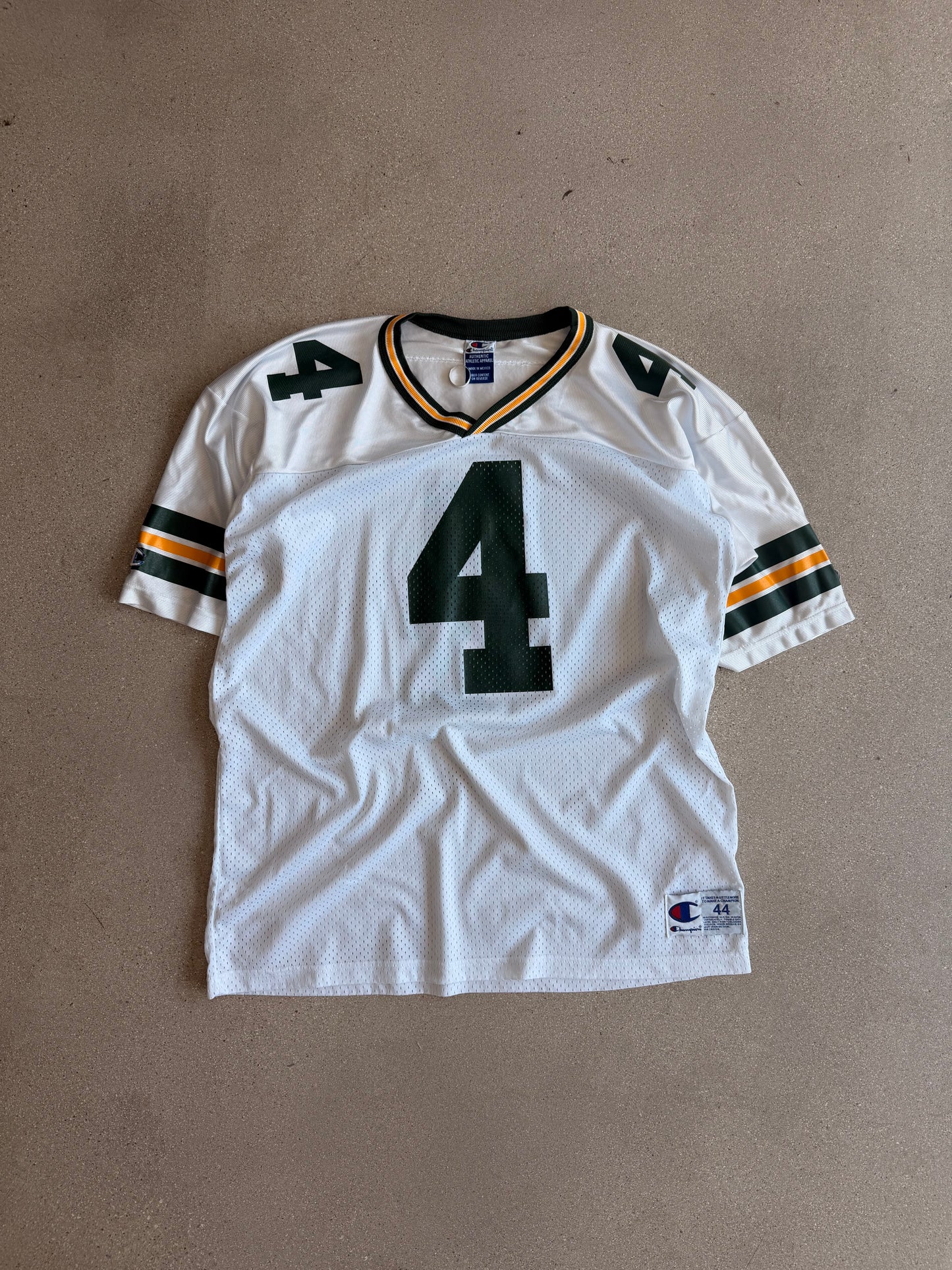 Vintage Packers Brett Farve Champion White Away Jersey - XL