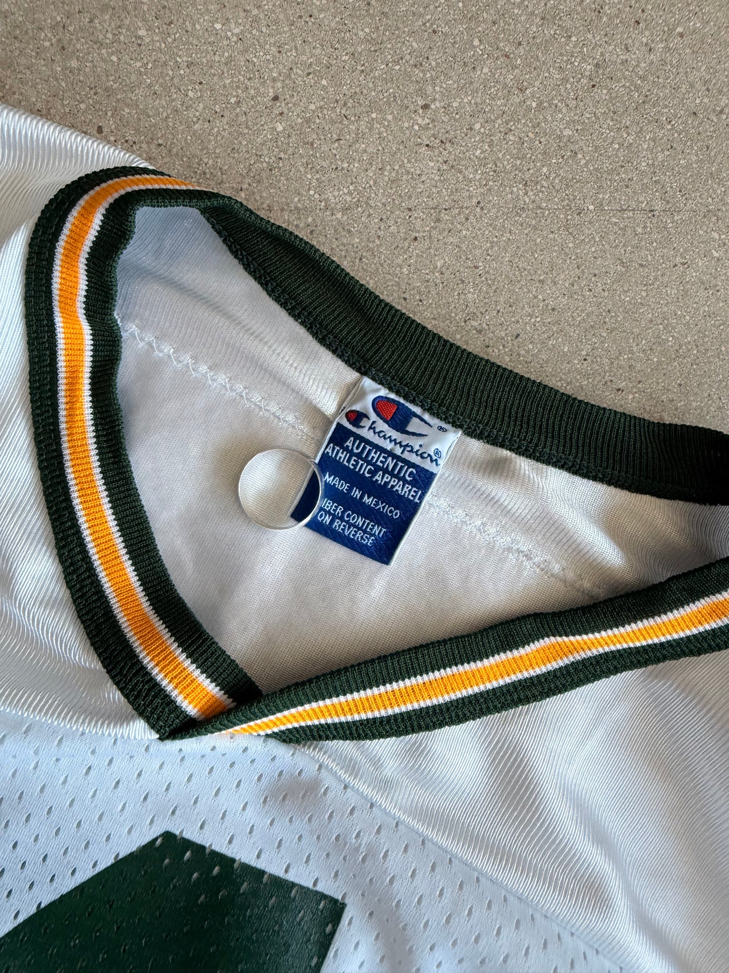 Vintage Packers Brett Farve Champion White Away Jersey - XL