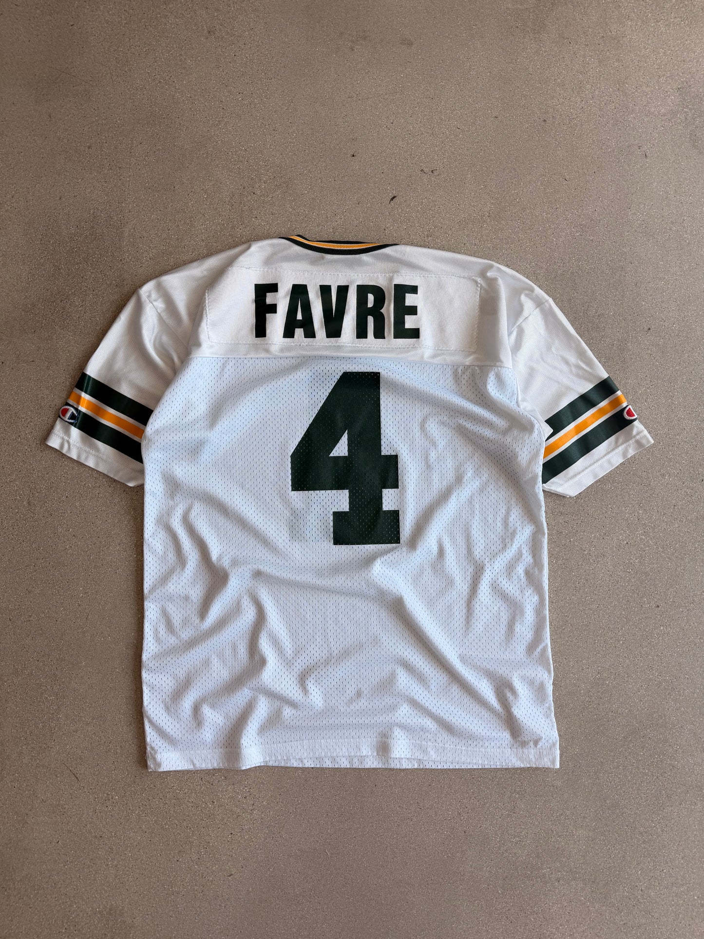 Vintage Packers Brett Farve Champion White Away Jersey - XL