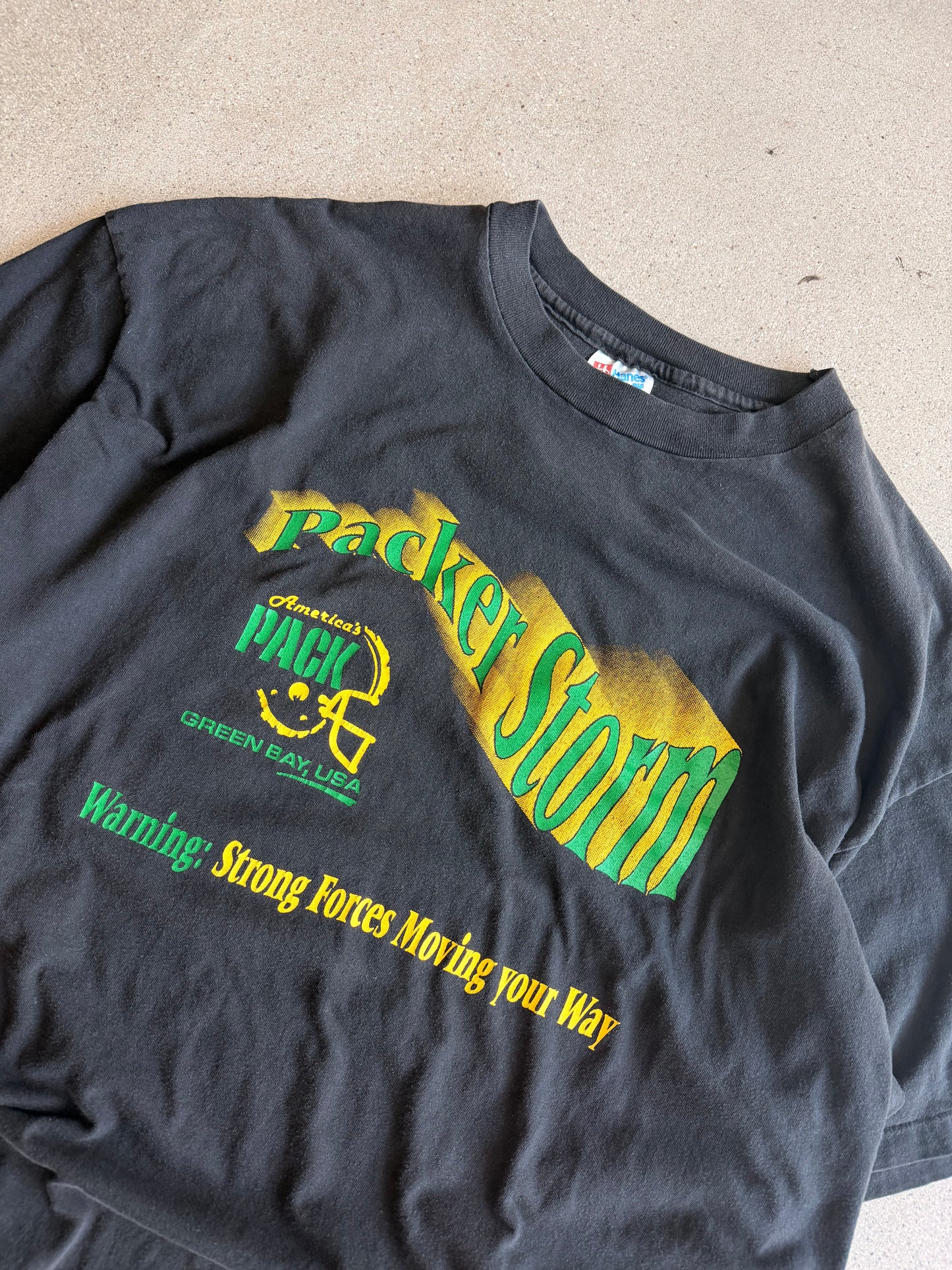 Vintage "Packers Storm" Graphic Tee - XXL