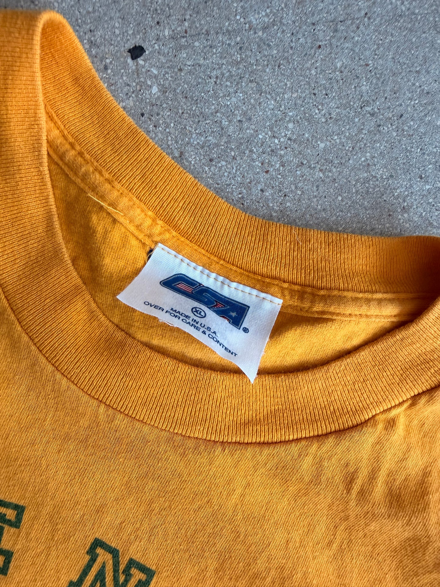 Vintage Packers Yellow Graphic Tee - XL