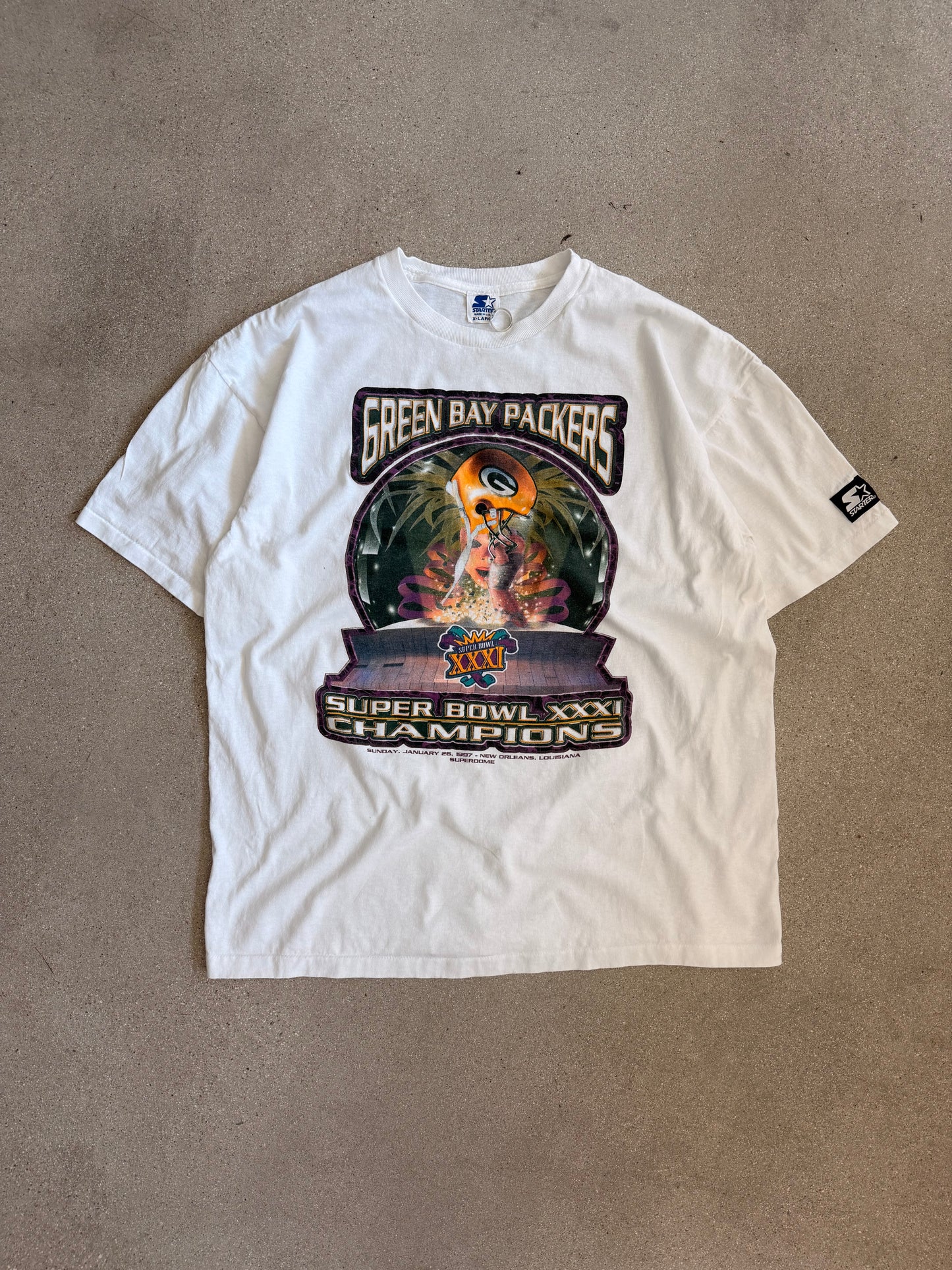 Vintage Packers 1996 Superbowl Tee - XL