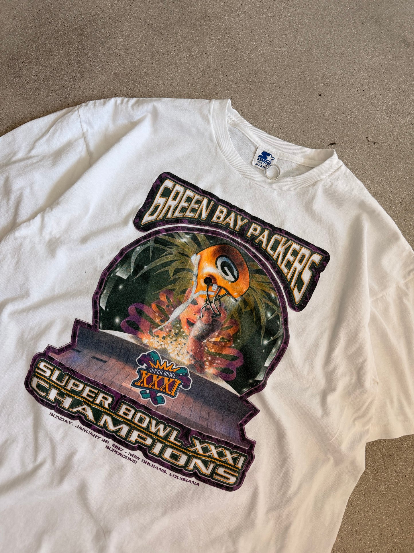 Vintage Packers 1996 Superbowl Tee - XL