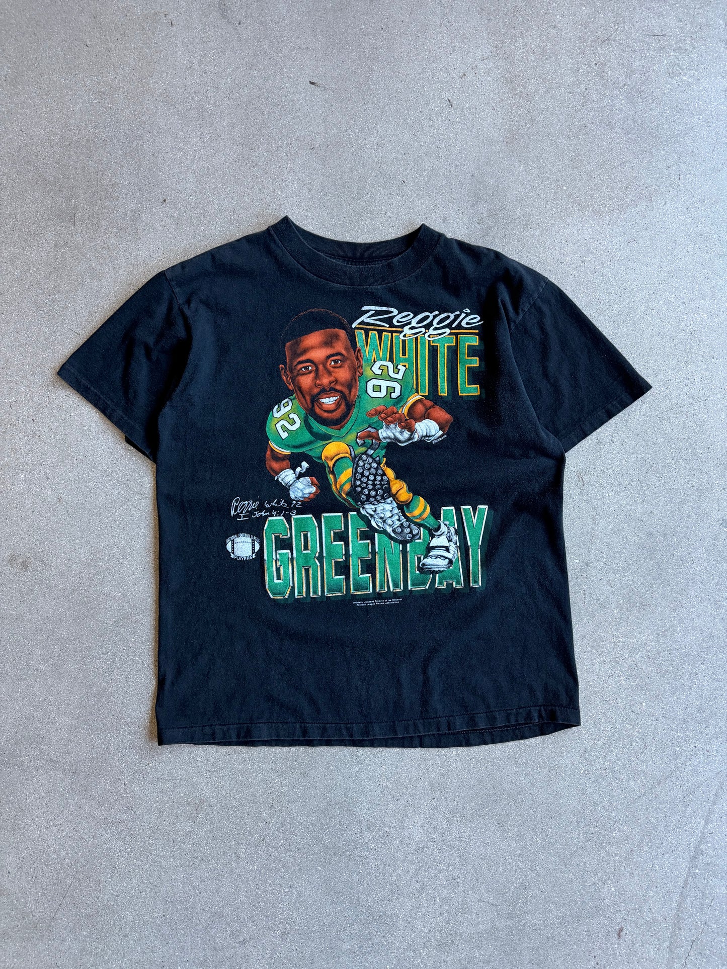 Vintage Reggie White Caricature Tee - L