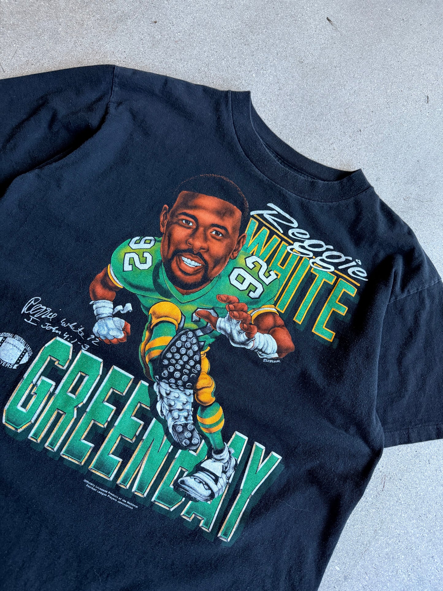 Vintage Reggie White Caricature Tee - L