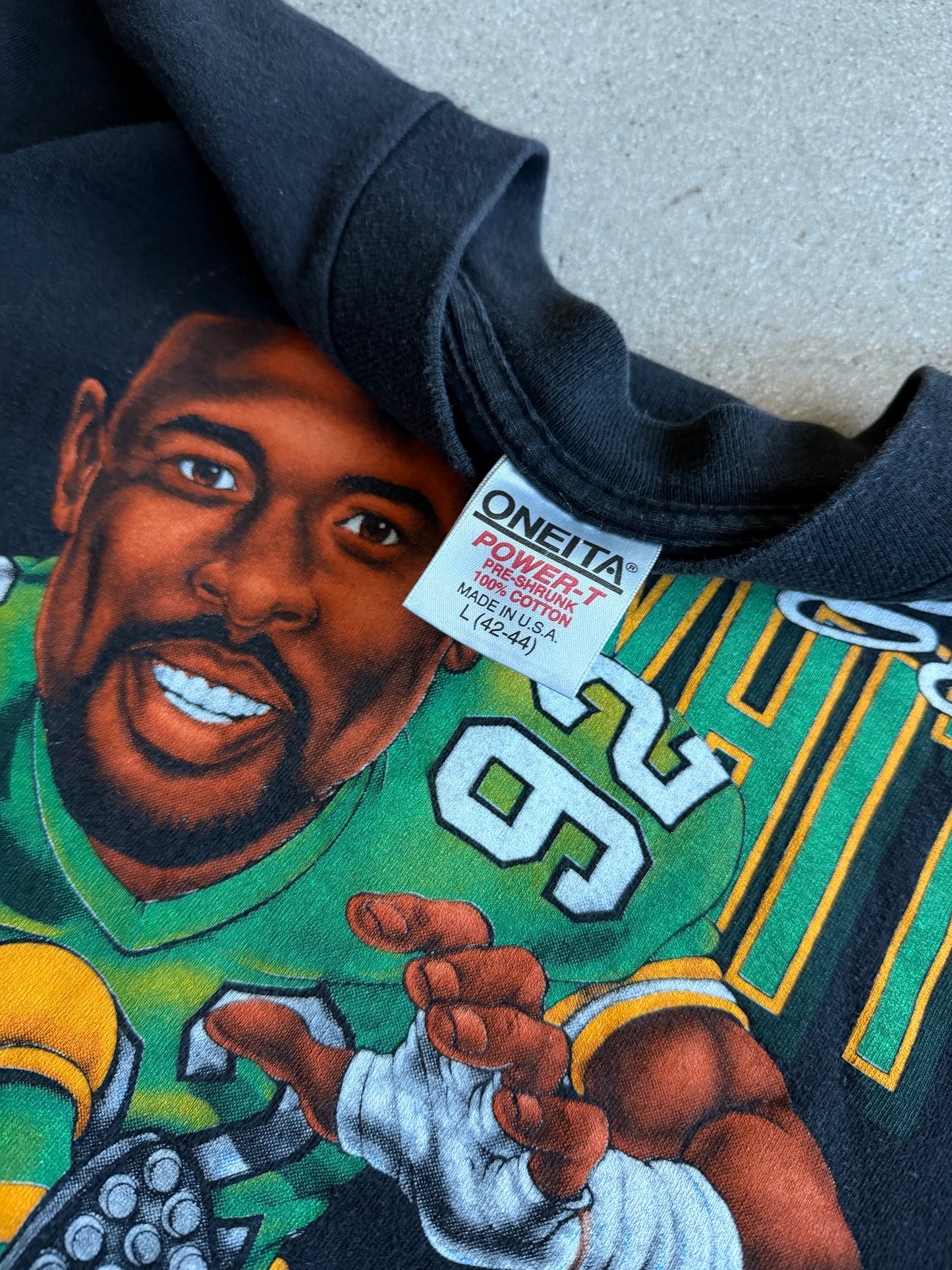 Vintage Reggie White Caricature Tee - L