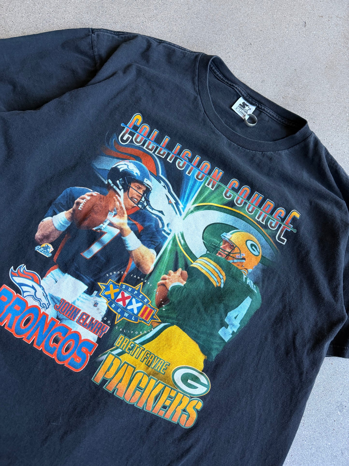 Vintage Farve VS Elway Superbowl 31 Tee - XL