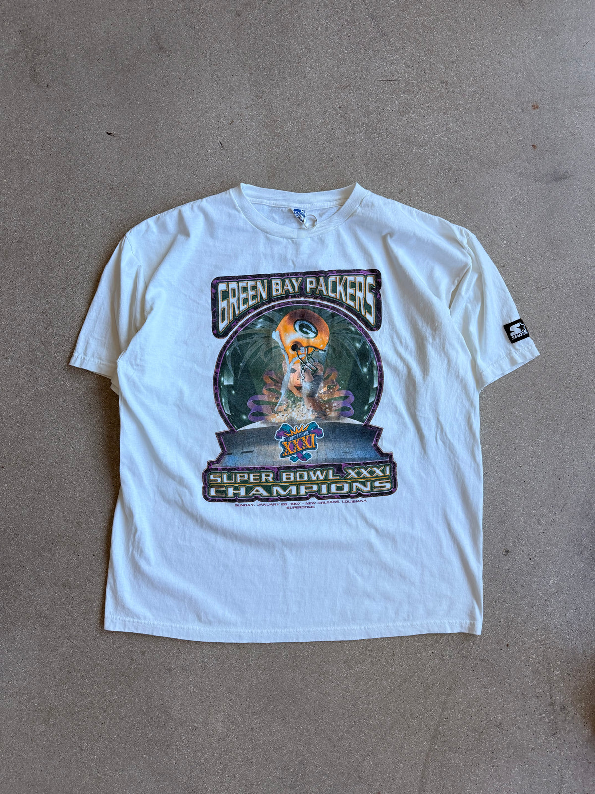 Vintage Packers Super Bowl 31 Victory Tee - XL