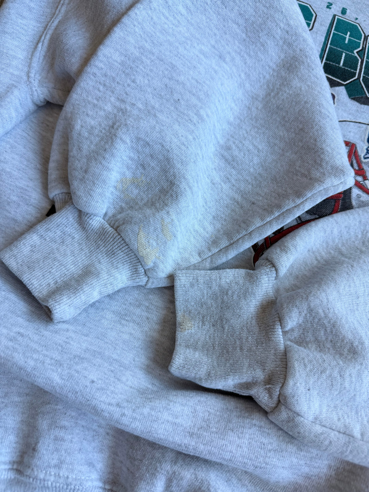 Vintage Packers vs Patriots Helmet Crewneck - L