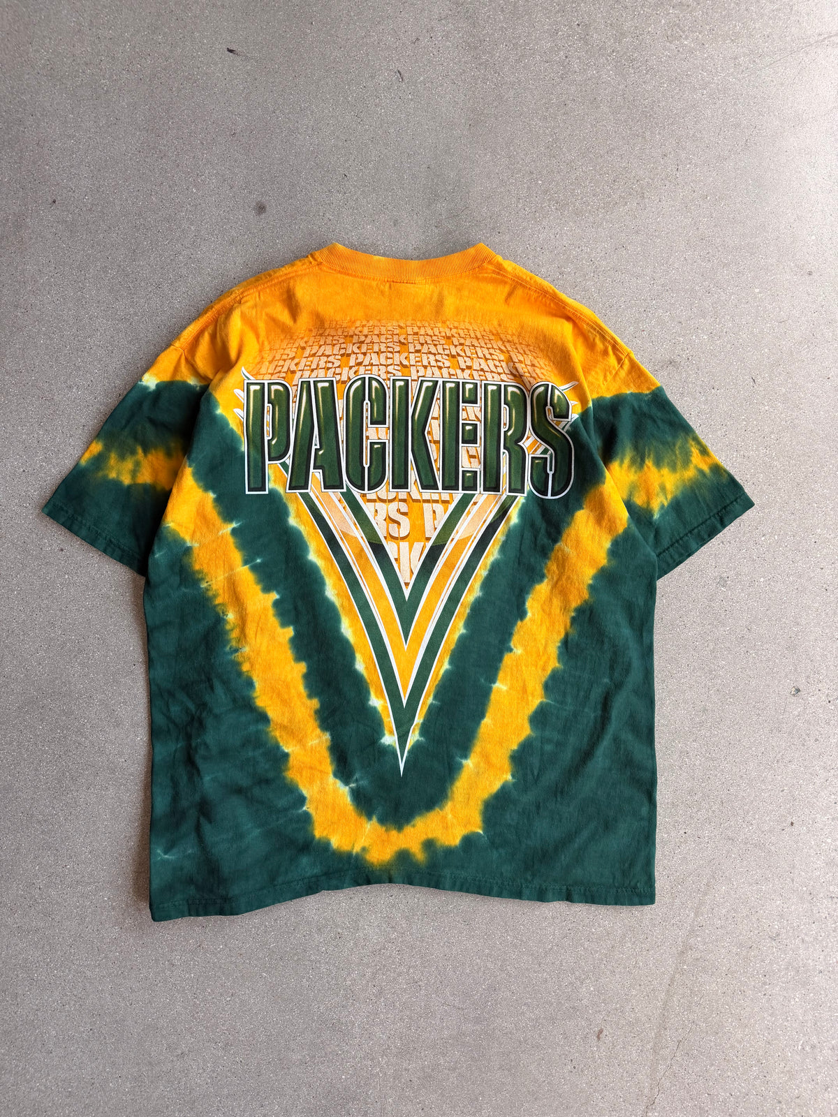 Vintage Liquid Blue Tie Dye Packer Tee - XL