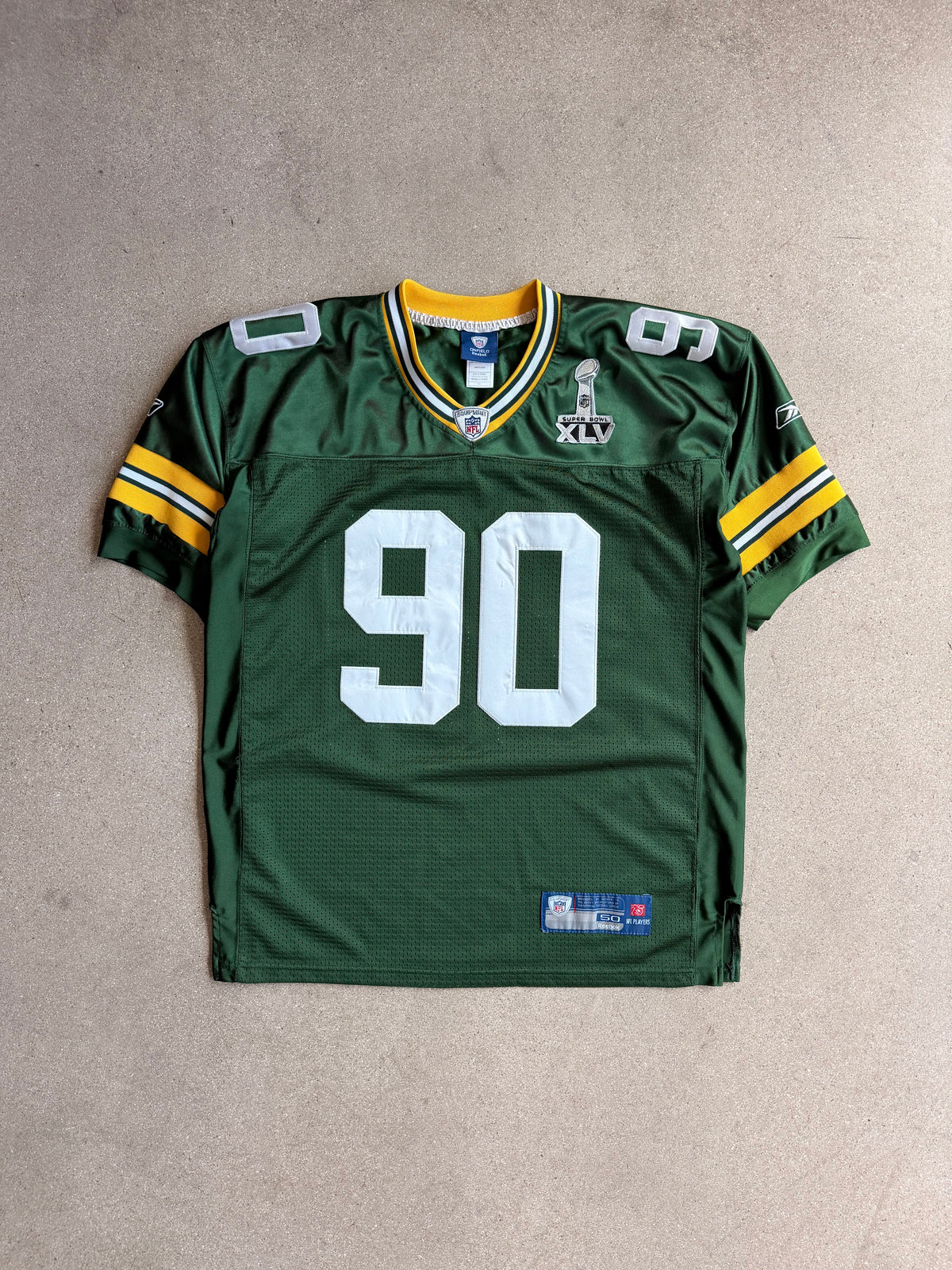 Vintage Super Bowl XLV BJ Raji Home Jersey - XL