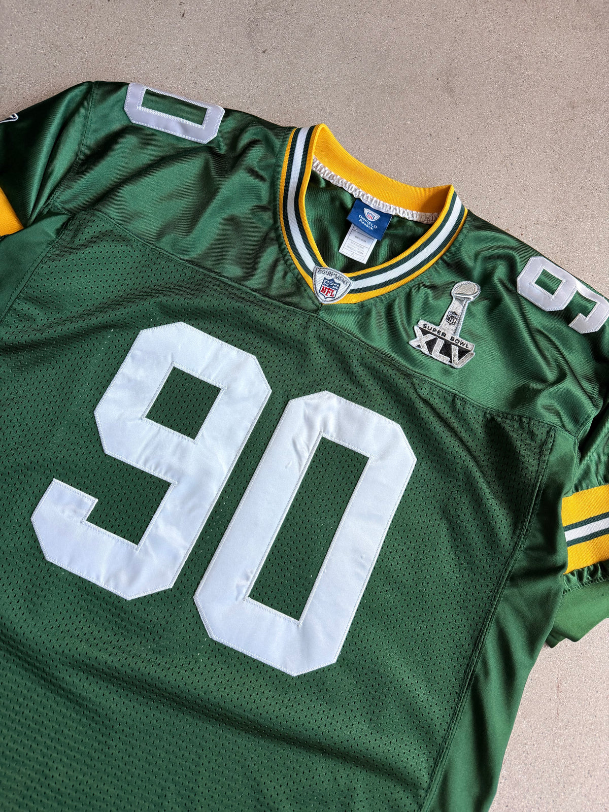 Vintage Super Bowl XLV BJ Raji Home Jersey - XL
