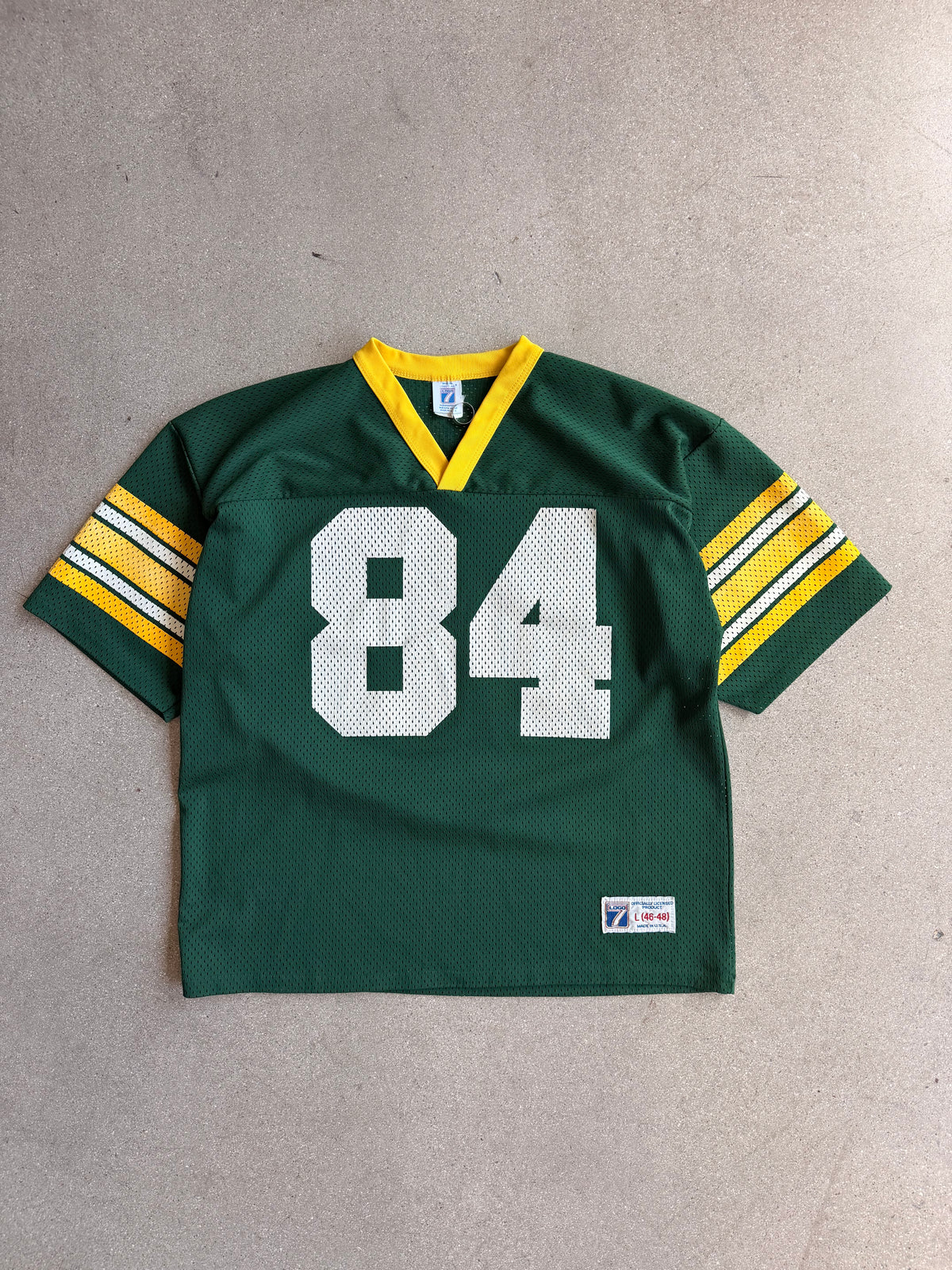 Vintage Logo 7 Sterling Sharpe Home Jersey - L