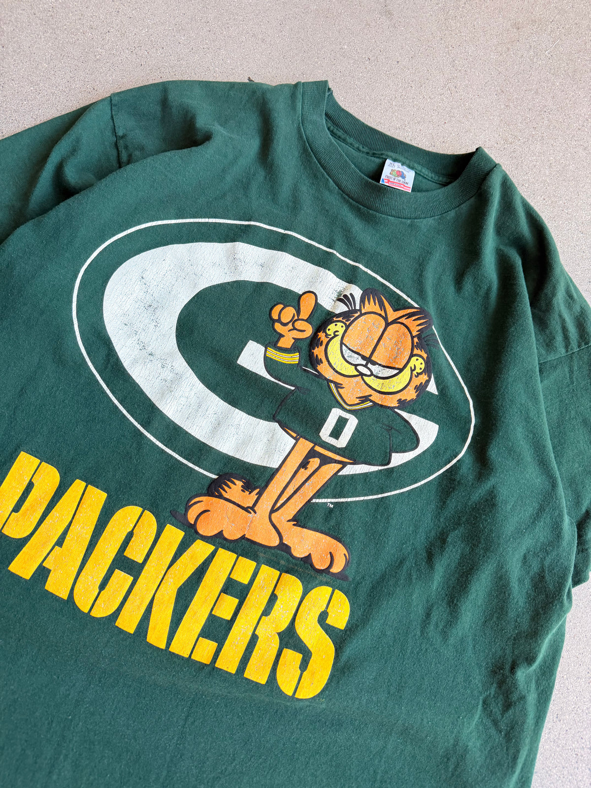 Vintage Single Stitch Garfield Packer Tee - XL