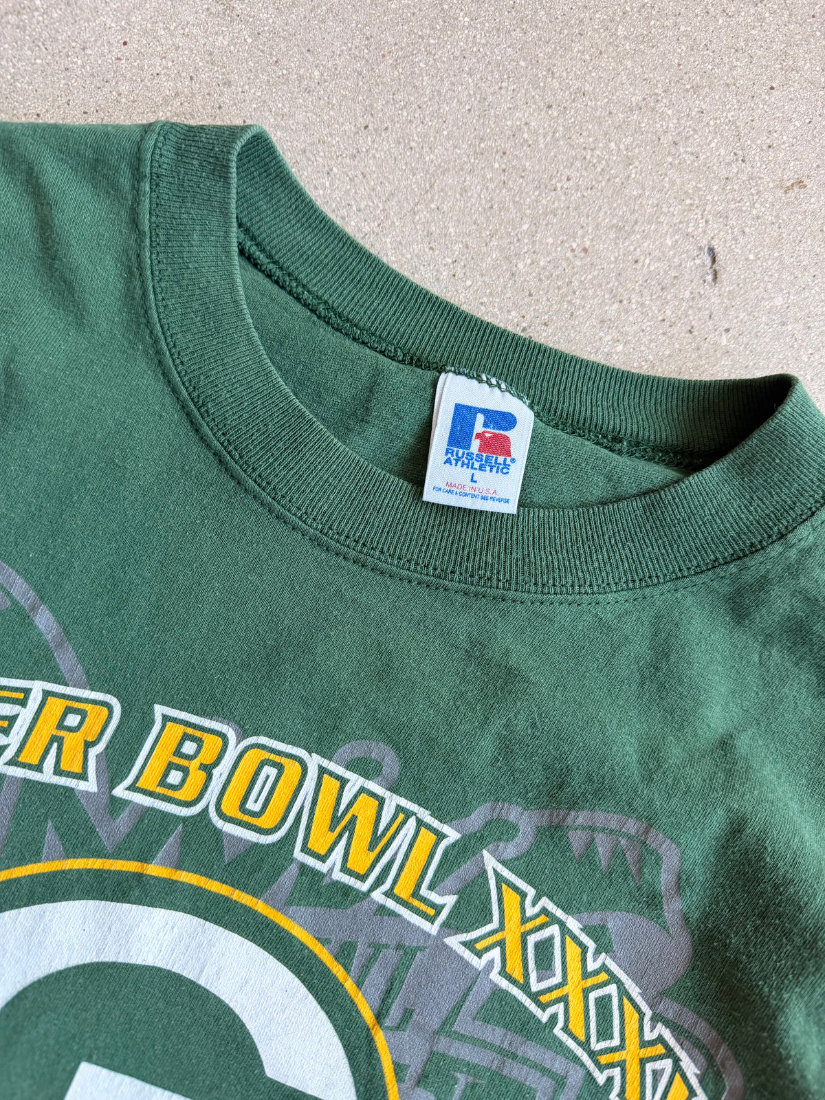 Vintage Packers Super Bowl 31 Champions Tee - L