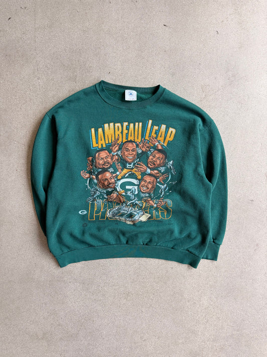 Vintage "Lambeau Leap" Caricature Crewneck - XL