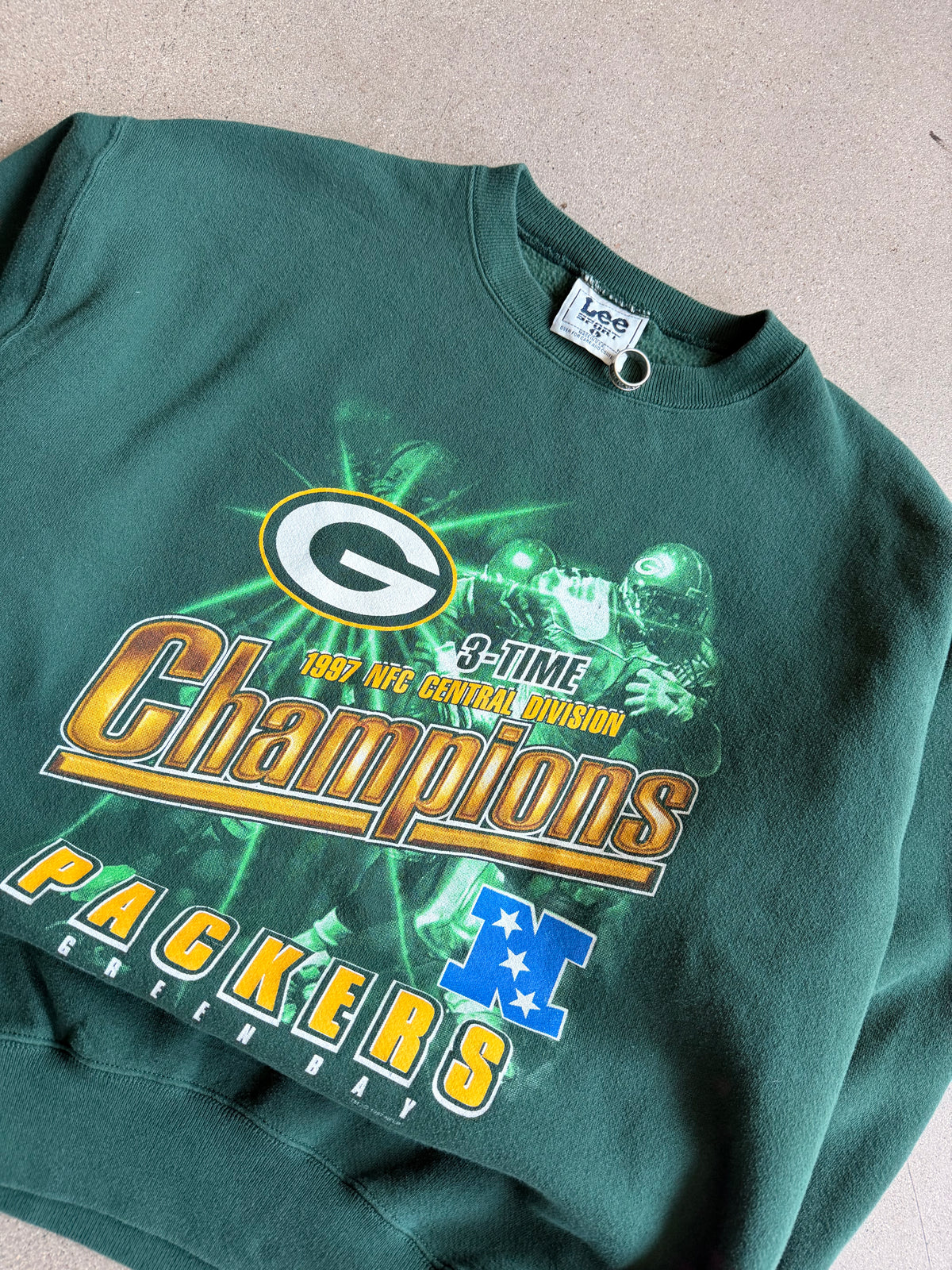 Vintage Packers 3-Time NFC Champions Crewneck - XL