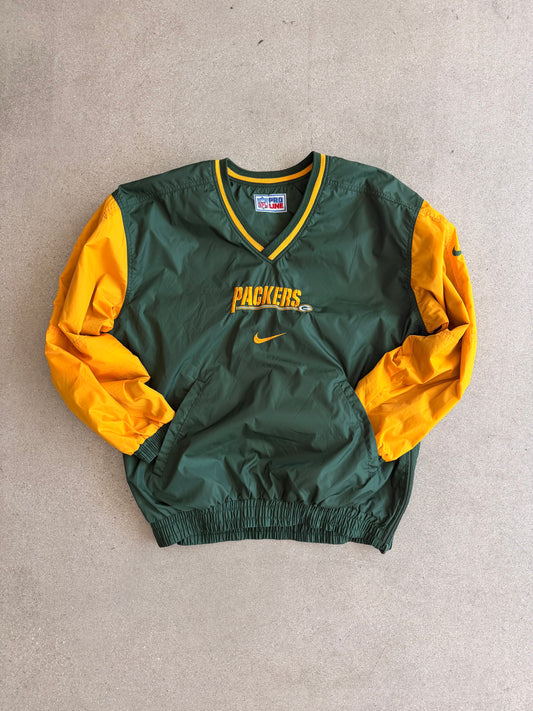 Vintage Reversable Nike Pro Line Packers Windbreaker