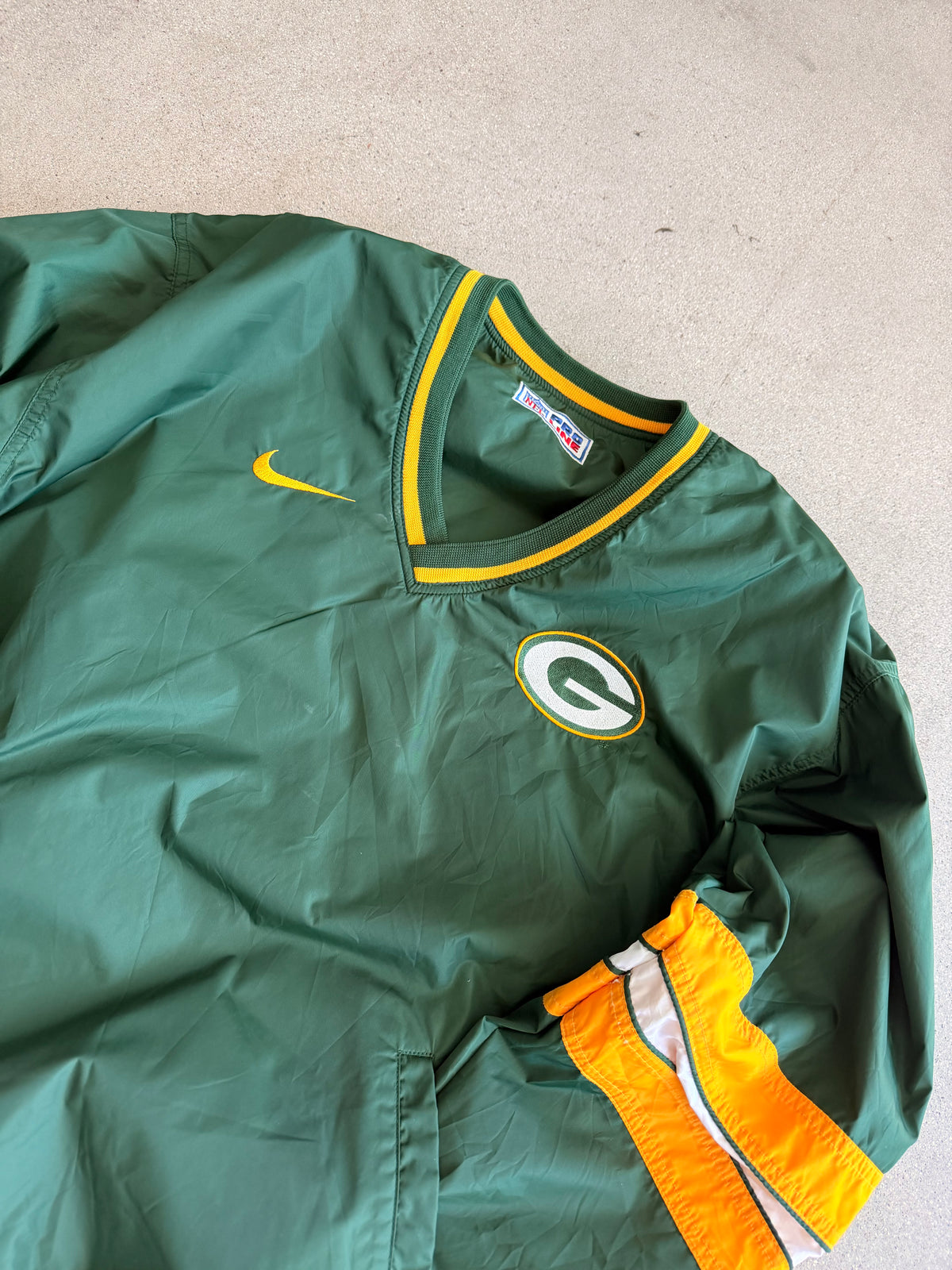 Vintage Reversable Nike Pro Line Packers Windbreaker