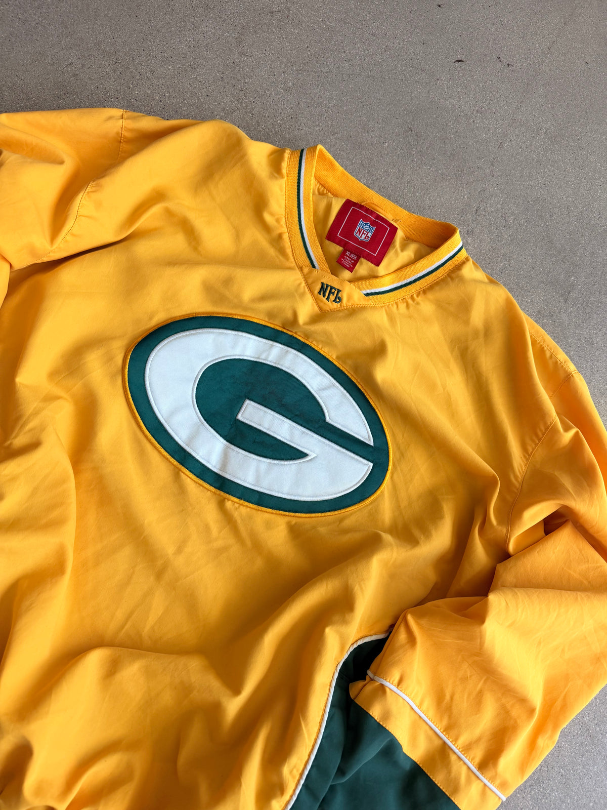 Vintage Packers Yellow Windbreaker - XL
