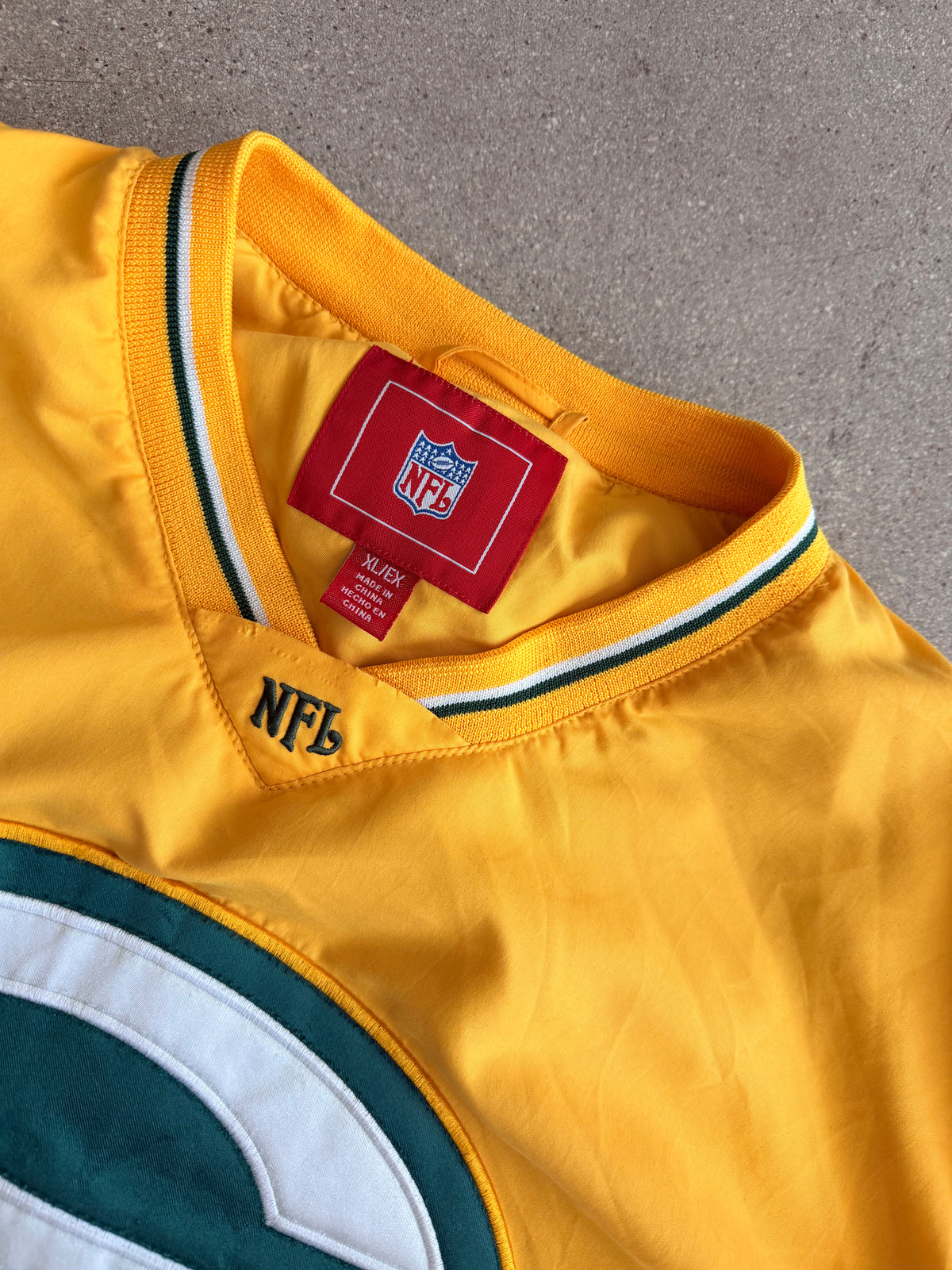 Vintage Packers Yellow Windbreaker - XL