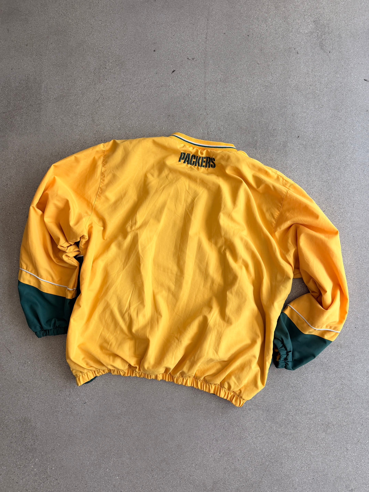 Vintage Packers Yellow Windbreaker - XL