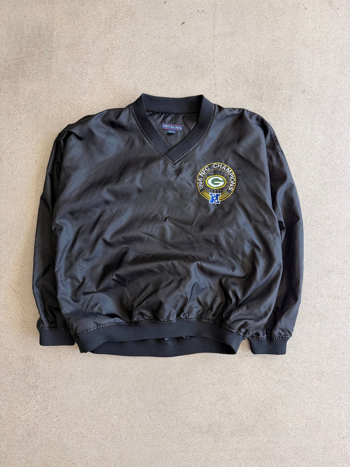 Vintage Packer NFC Champions Windbreaker - XL
