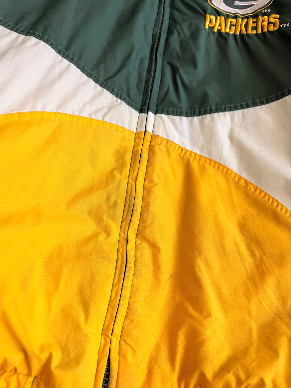 Vintage Packers Logo Athletic Insluated Puffer Jacket - XL/XXL